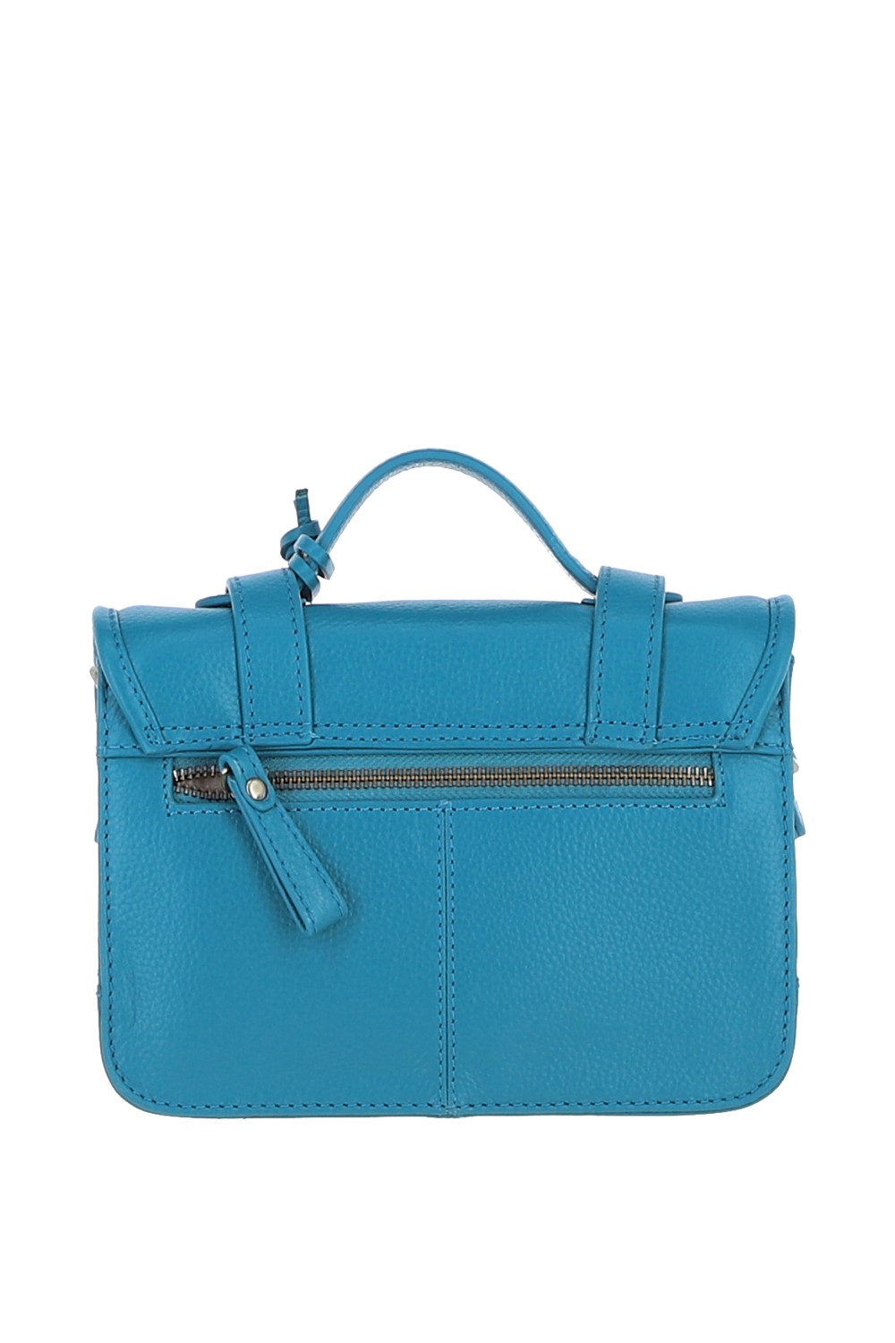 Turqouise Ashwood Leather Turqouise Stylish Real Leather Medium Satchel Bag, Image 3 of 4