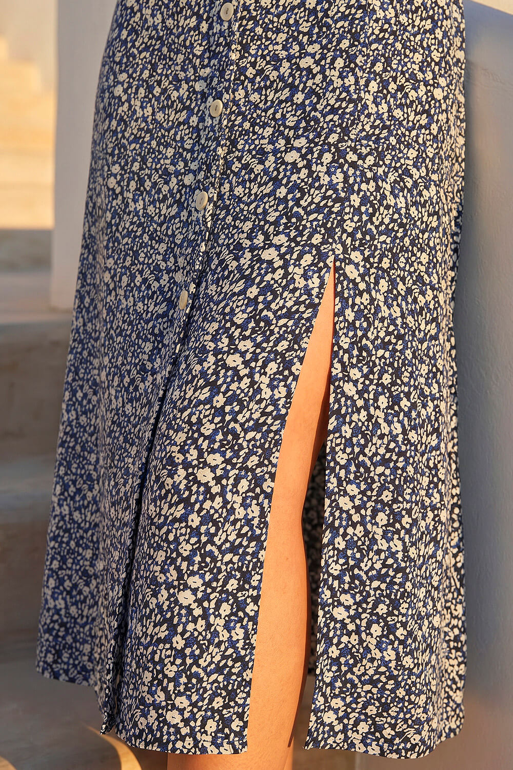 Petite Button Down Midi Dress, Image 5 of 4