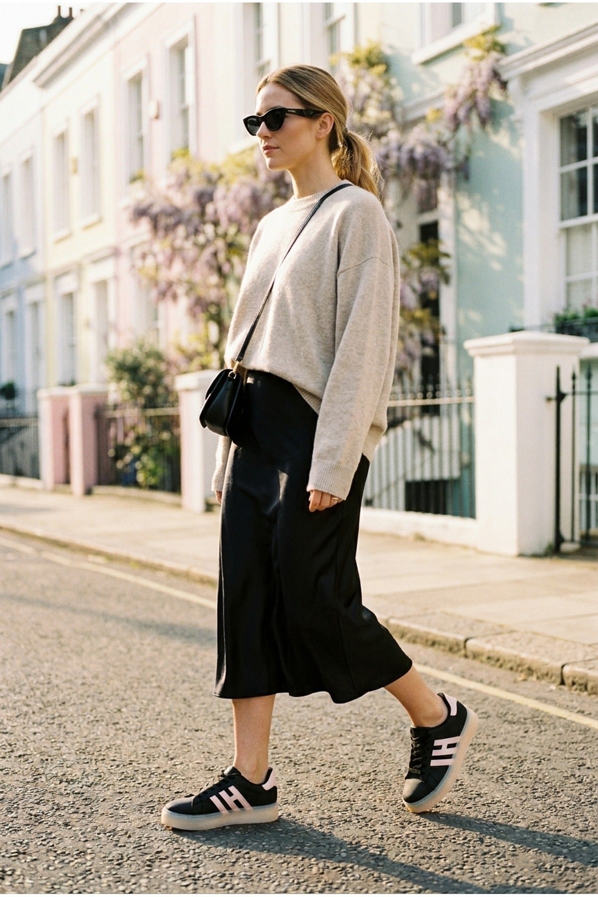 Black Ines Low Top Platform Sneakers, Image 4 of 5