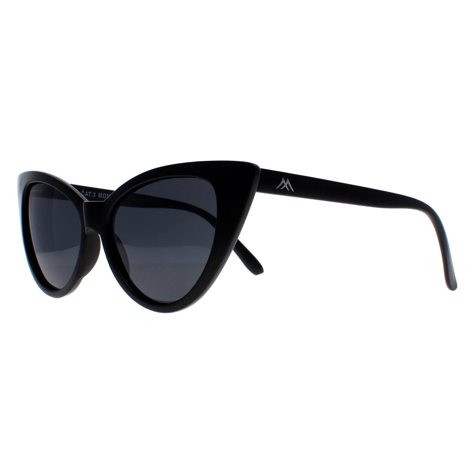 Black Cat Eye Matte Black Grey Polarized MP71, Image 2 of 4