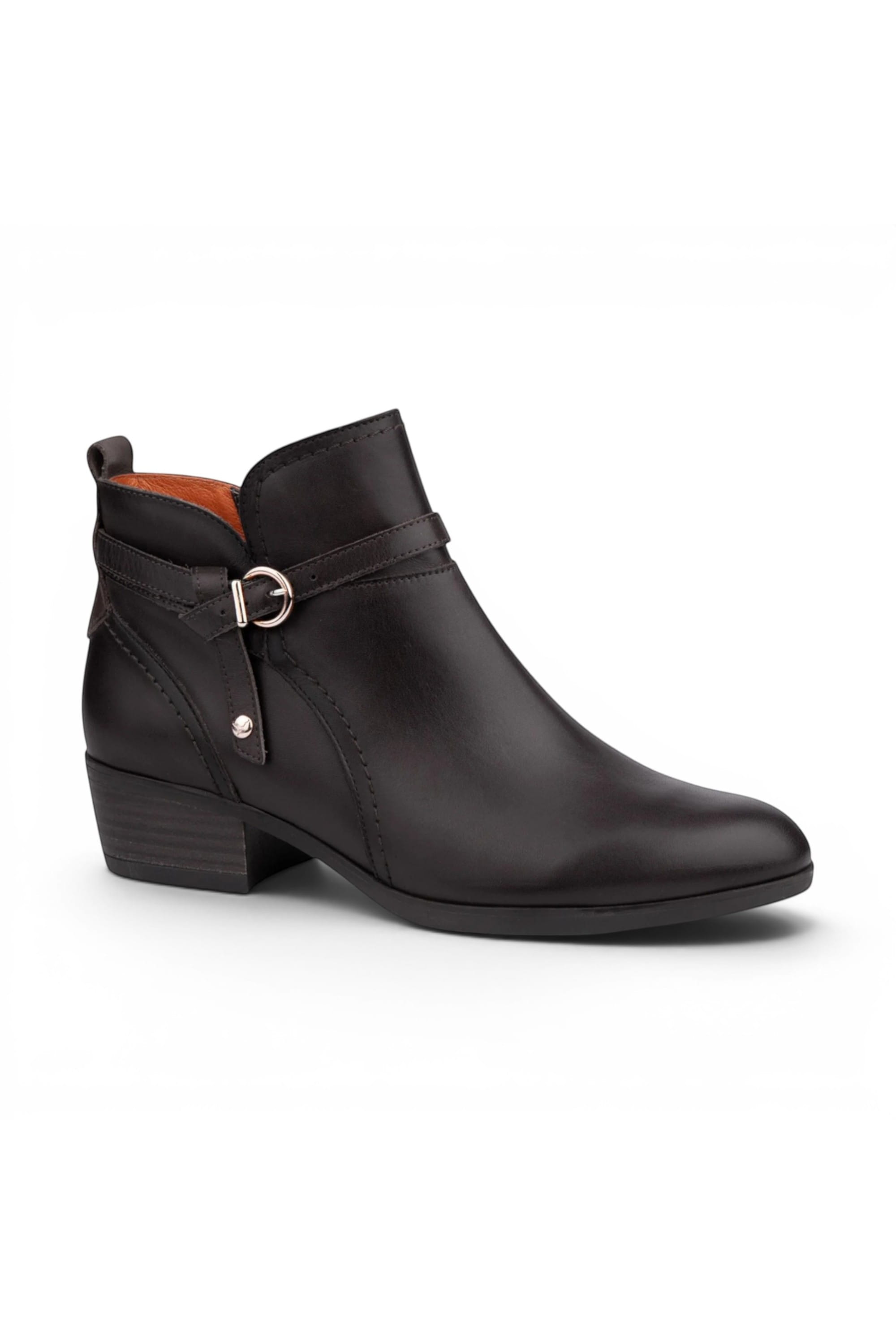 Black Womens Sleek Ankle Heel Boots W1U-8901C1, Image 5 of 7