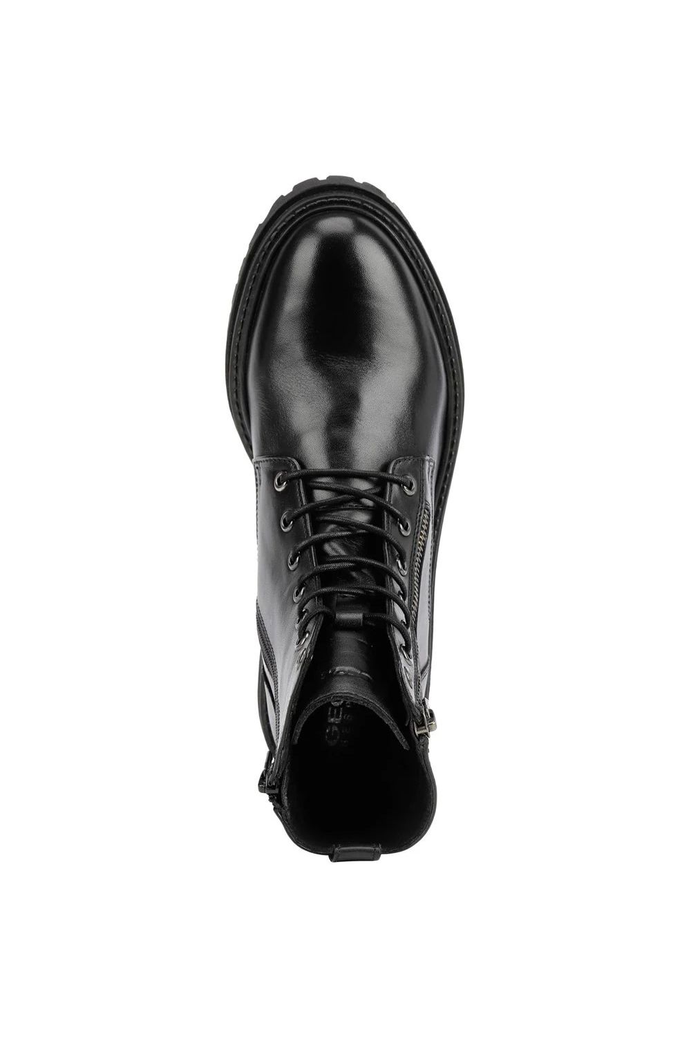 Black D Iridea F Leather Ankle Boots, Image 4 of 5