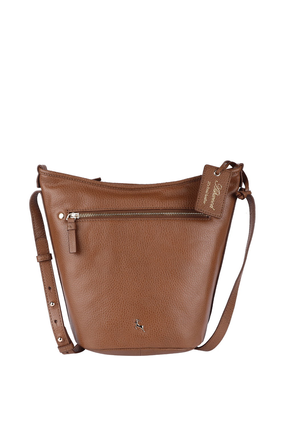 Tan Ashwood Leather Tan "Expression" Real Leather Shoulder Bag, Image 1 of 5