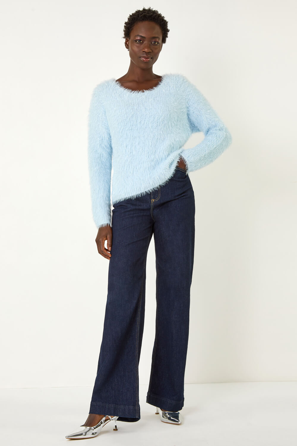 Hug Me V Neck Fluffy Ochre main image 0