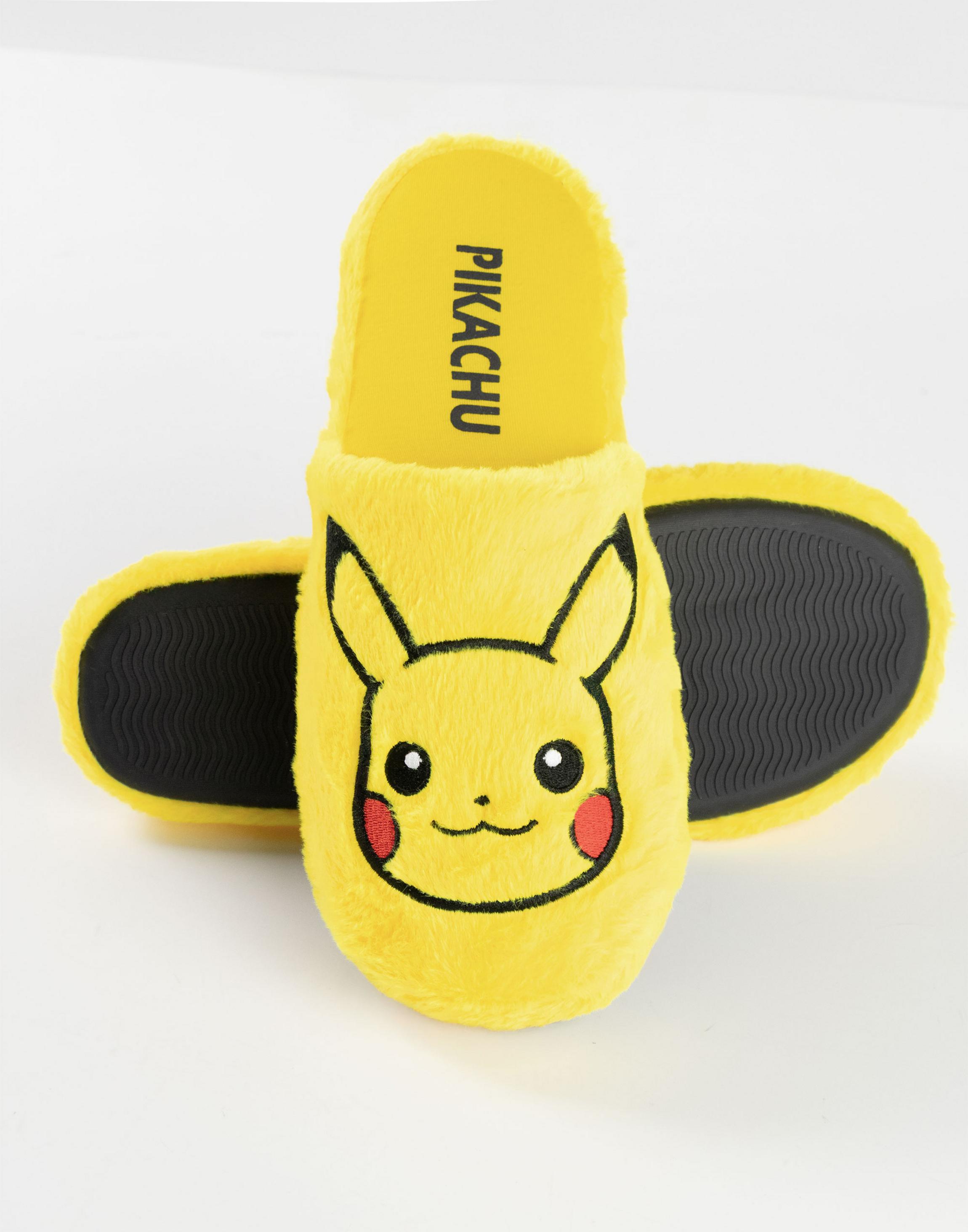 Yellow Pokemon Pikachu UK Slippers, Image 5 of 6