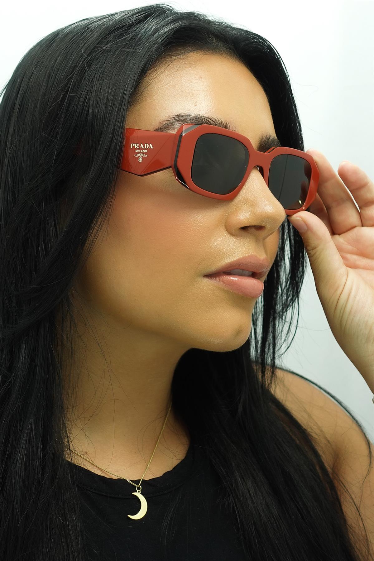 Orange Prada Orange Rectangle Orange Black Dark Grey PR17WS, Image 5 of 5