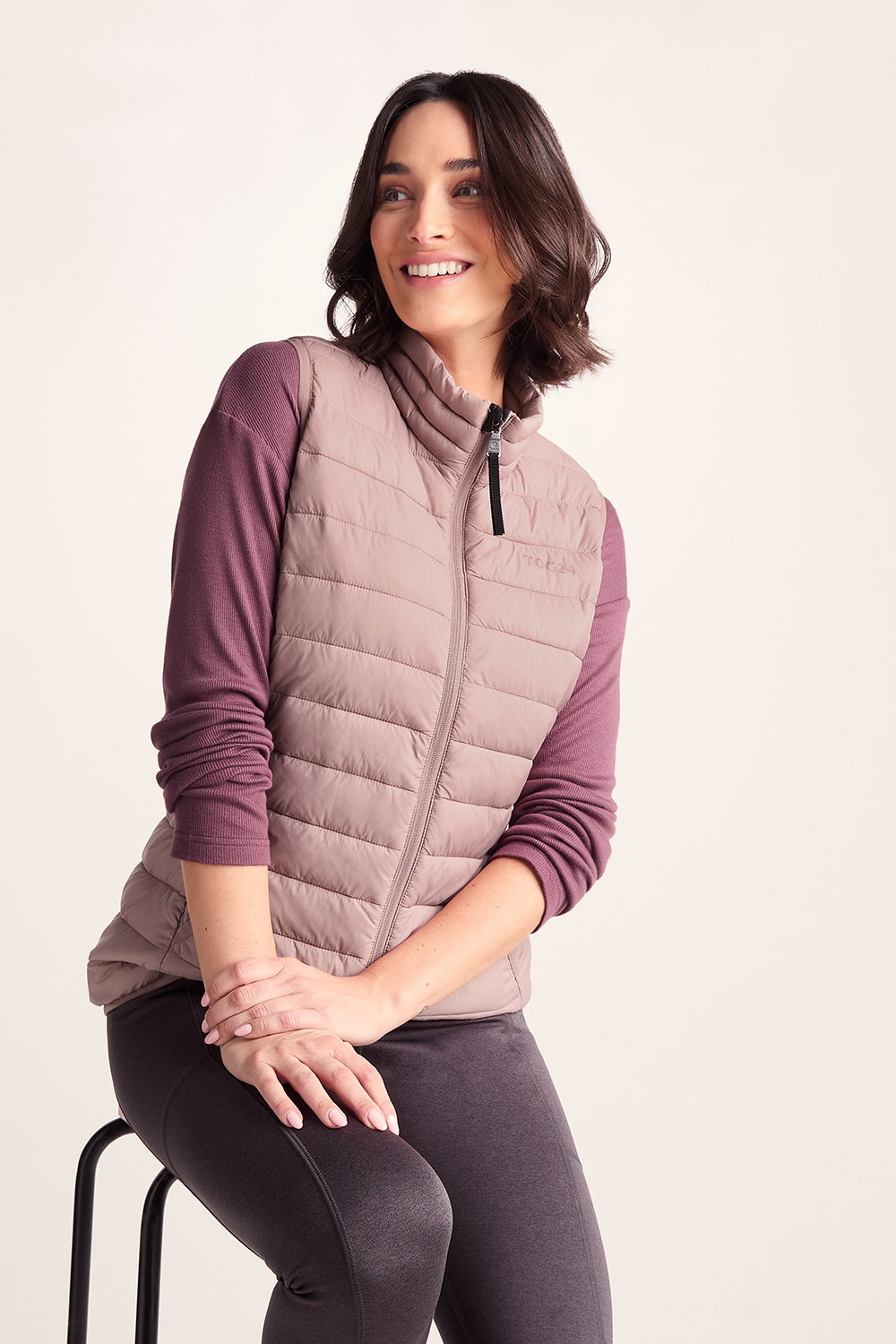 Pink Gibson Insulated Padded Gilet, Image 2 of 5