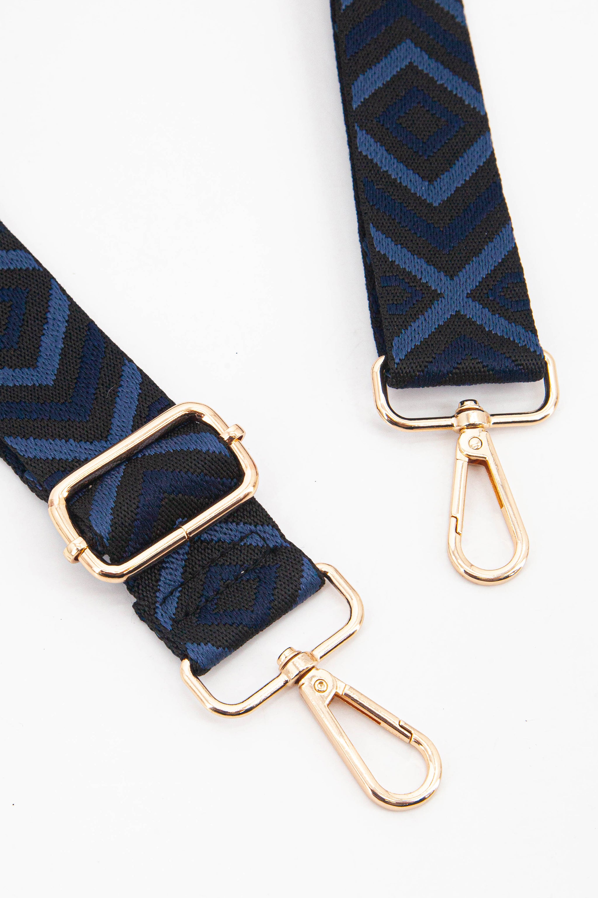 Blue Aztec Woven Bag Strap, Image 2 of 4
