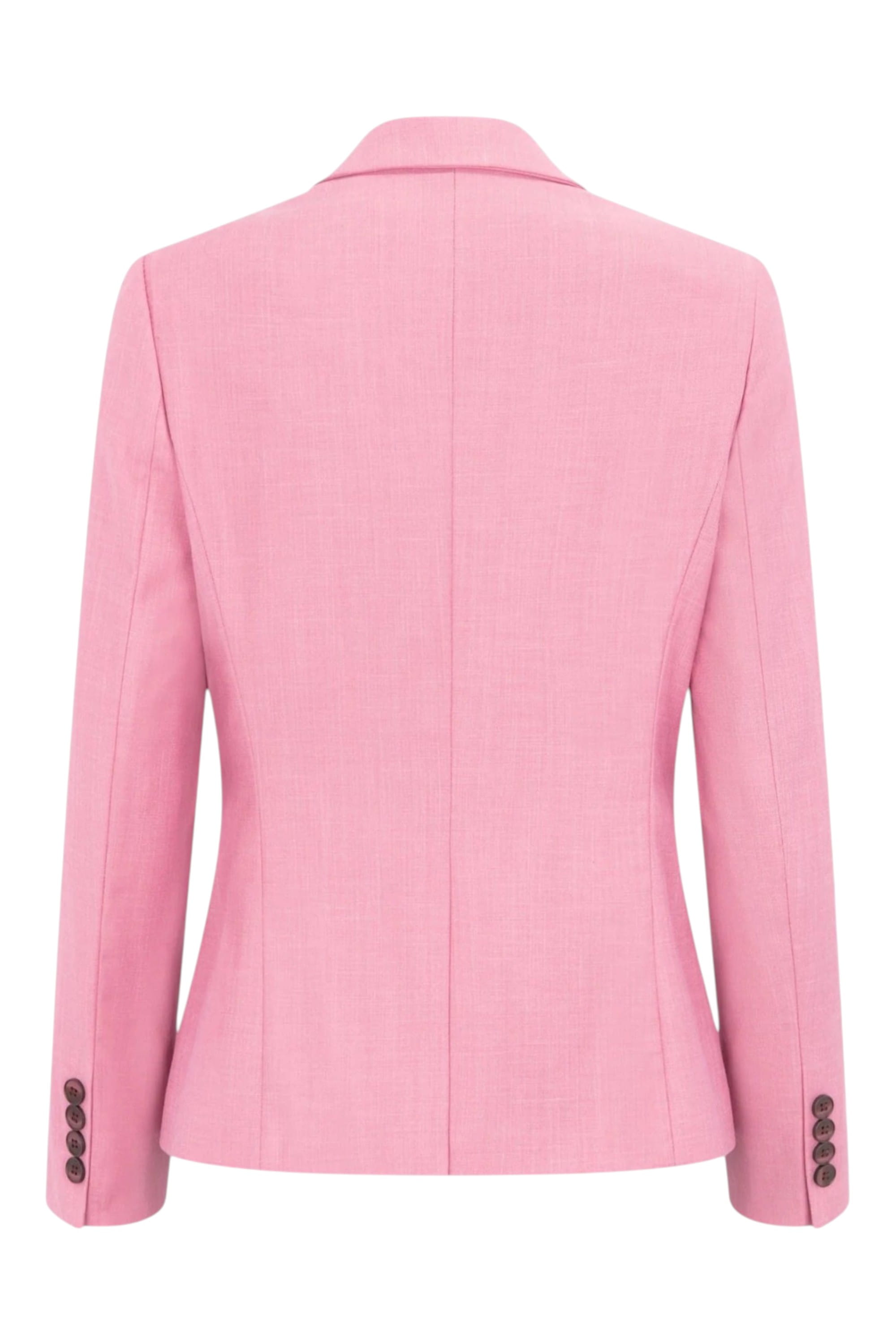 Pink Womens 3 Piece Plain Pink Formal Office Suit, Image 7 of 8