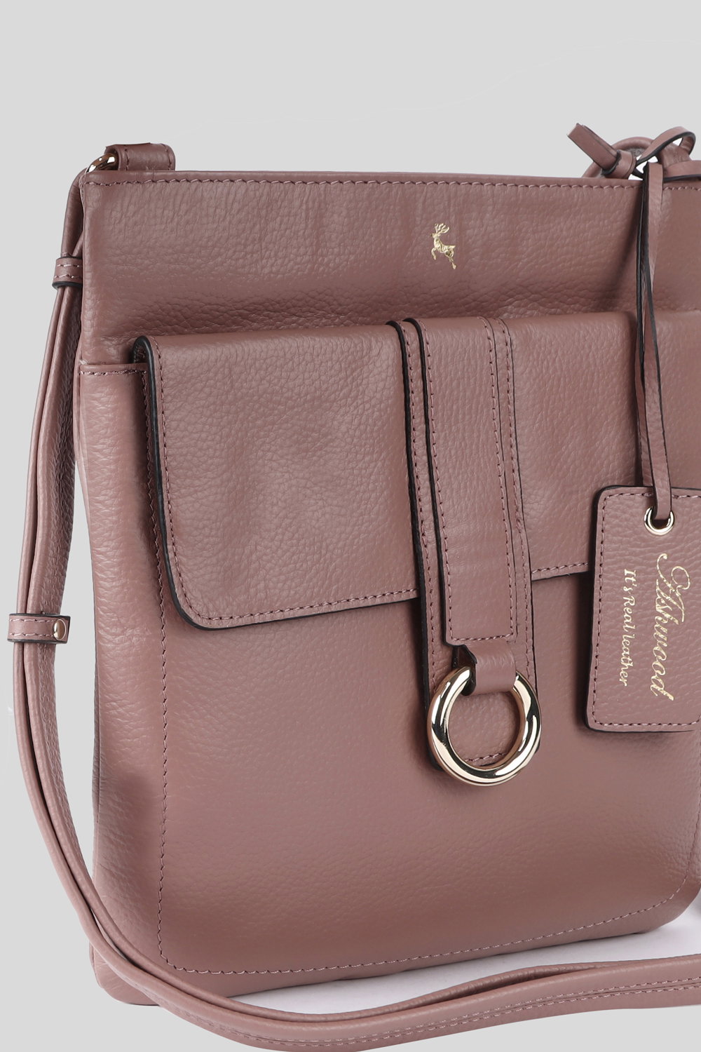 Rose 'Heaven' Real Leather Cross Body Bag, Image 2 of 5