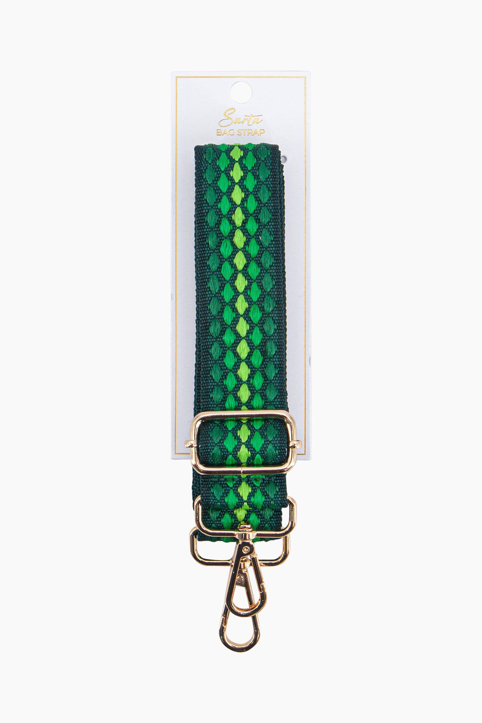 Green Spotted Woven Wide Bag Strap, Image 4 of 4