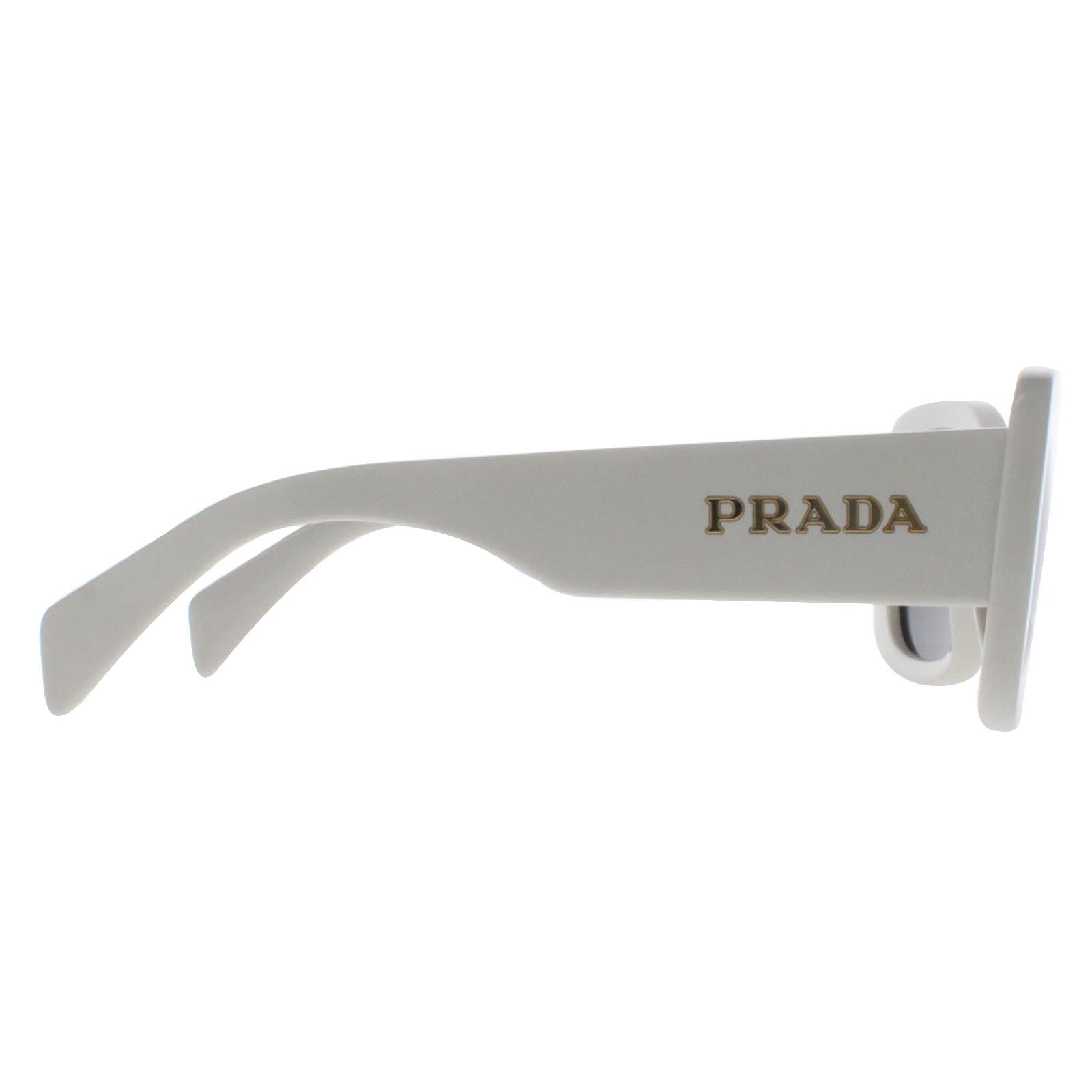 White Prada White Oval Talc Dark Grey PRA08S, Image 4 of 4