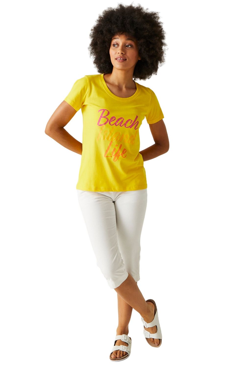 White Bayletta Capri Trousers, Image 6 of 6