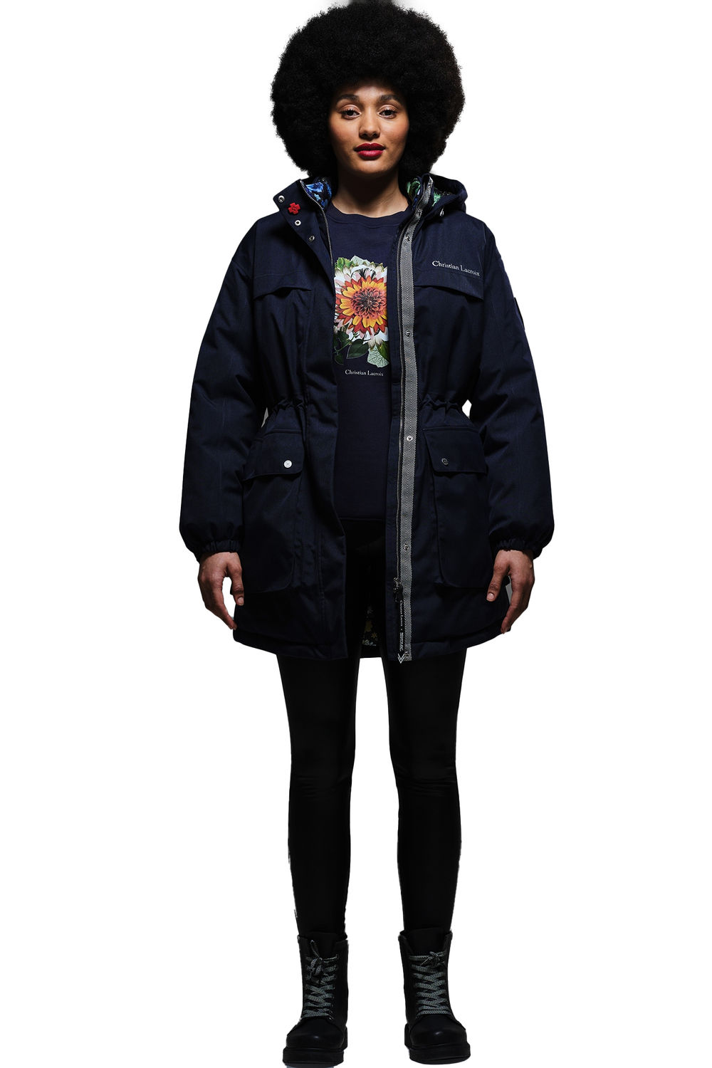 Navy Lacroix Cailar Logo Waterproof Jacket, Image 3 of 3