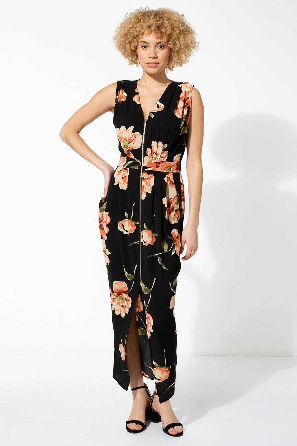 henrietta maxi dress Alice + Olivia Henrietta Fitted Full Flare Maxi Dress with Tie Belt in  English Rose