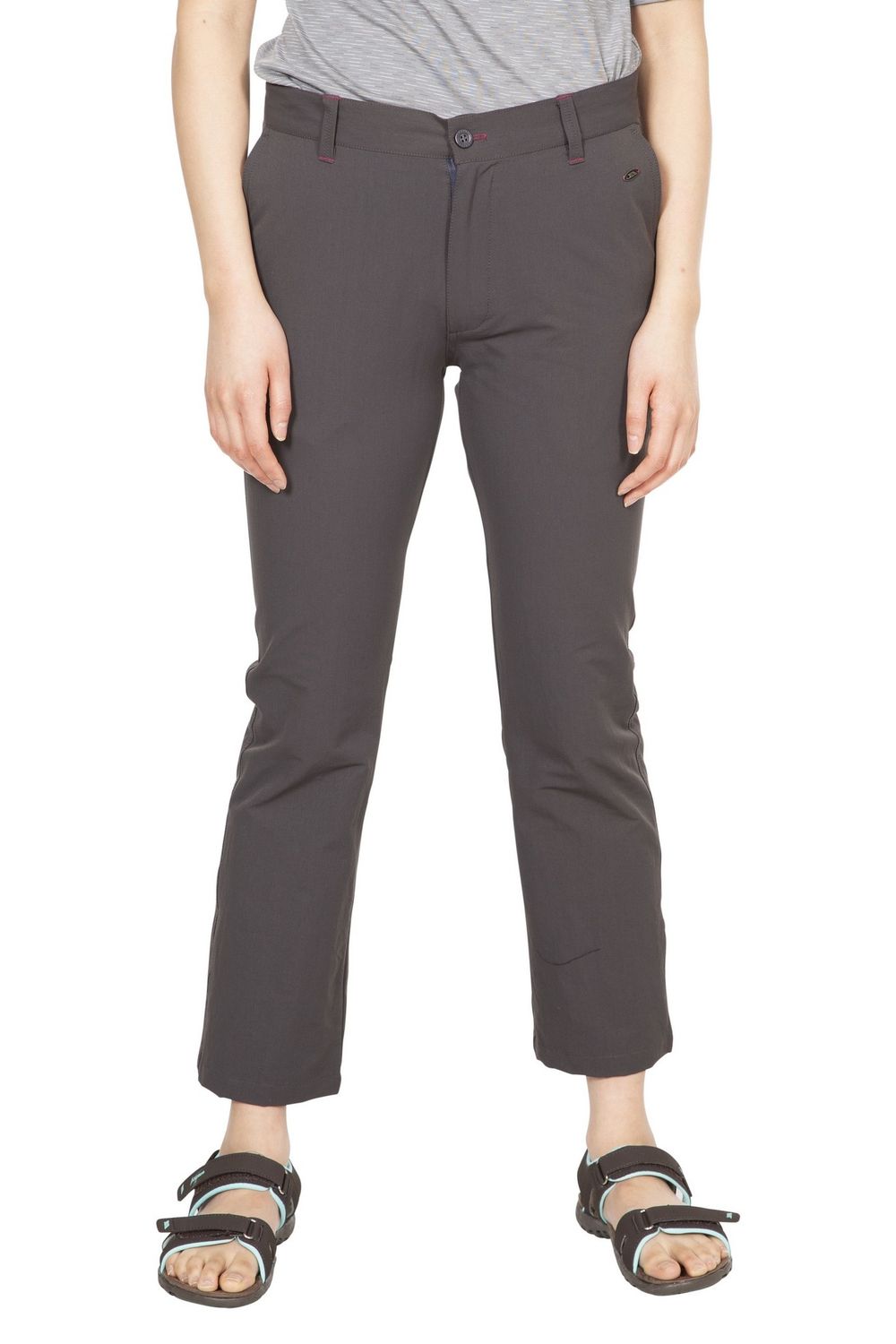 Dark Grey Zulu Cropped Trousers, Image 1 of 4