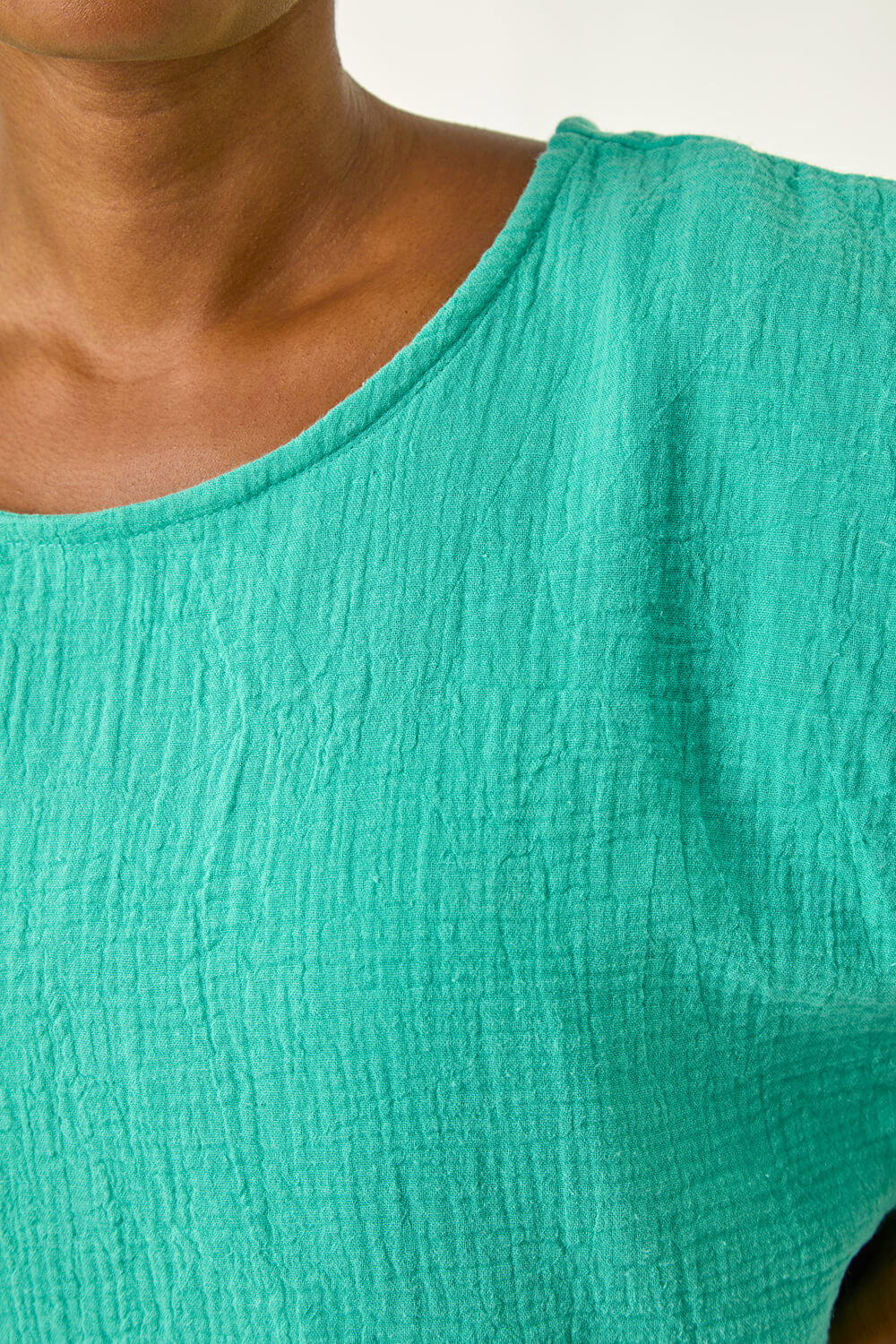 Jade Cotton Top Overlay Midi Dress, Image 6 of 5