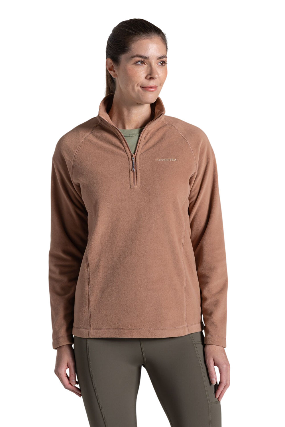 Brown Miska VI Half Zip Fleece, Image 3 of 3
