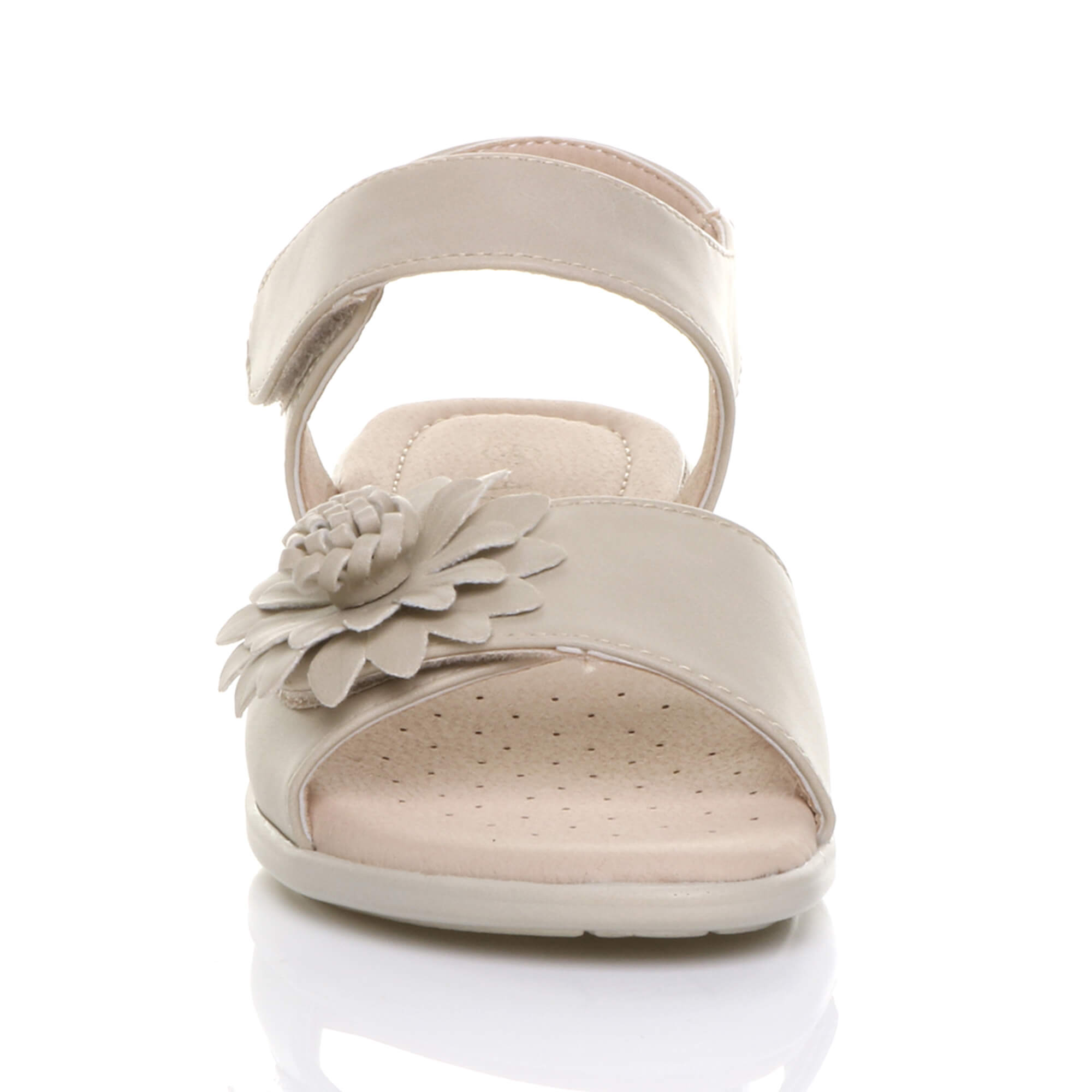 Beige AJVANI Beige Comfort Touch Close Sandals, Image 6 of 6