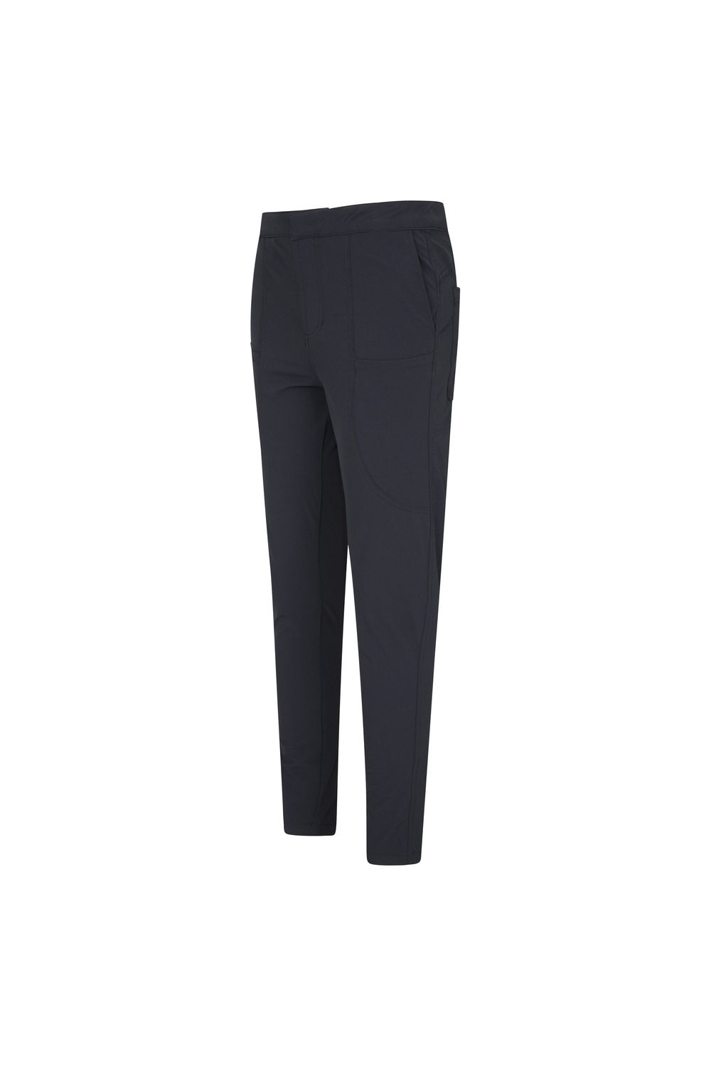 Black Short Kesugi Stretch Slim Hiking Trousers, Image 5 of 6