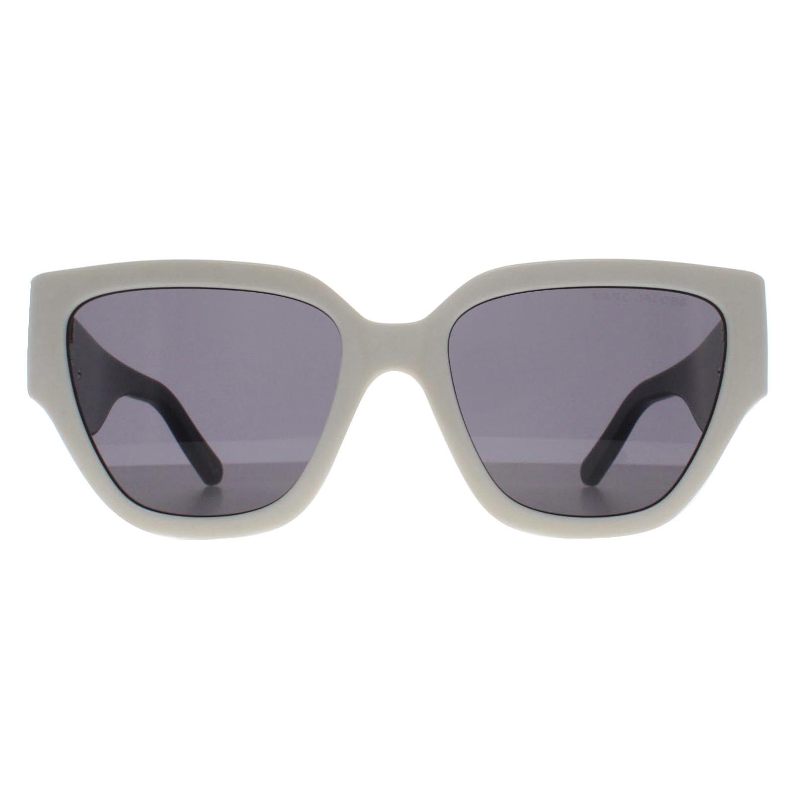 White Marc Jacobs White Cat Eye Ivory Gray MARC 724/S, Image 1 of 4