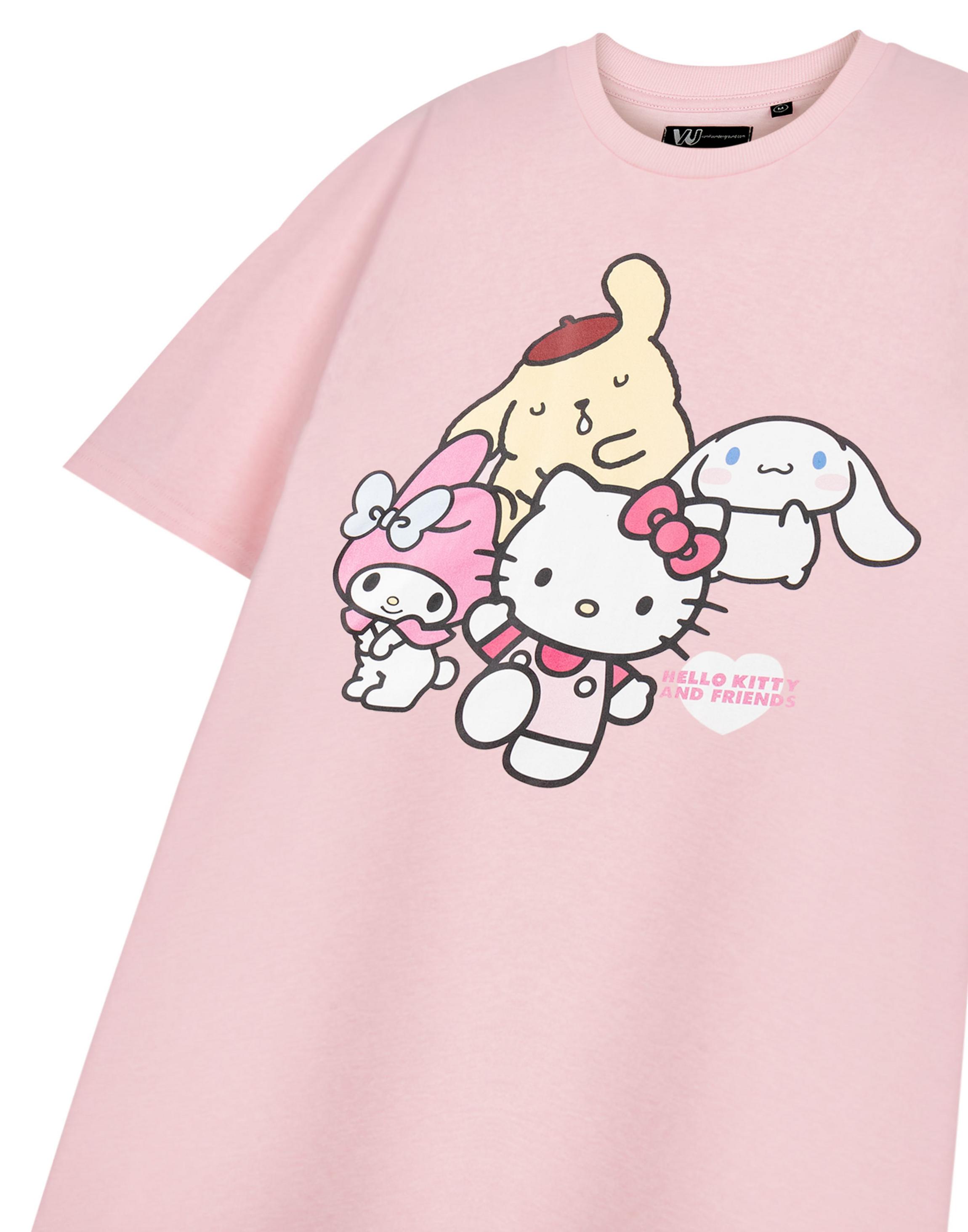 Pink Hello Kitty Sanrio Friends XX-Large T-Shirt, Image 5 of 6