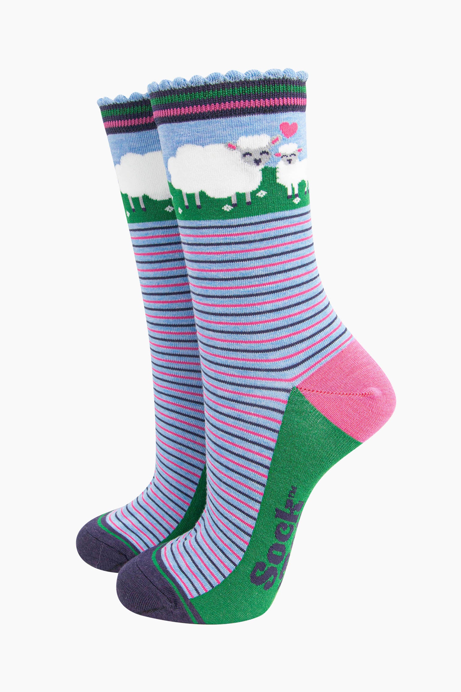 Multi Farm Animals Bamboo Socks Gift Box, Image 2 of 4