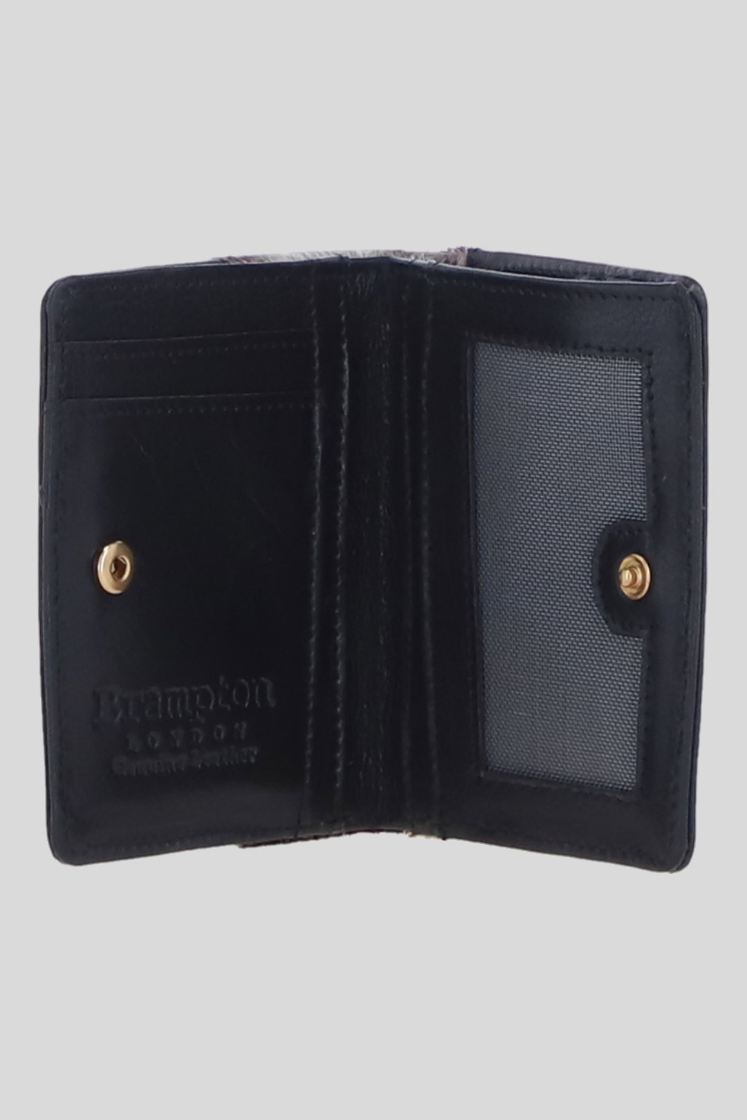 Black Hair-On Hide Accent RFID Protected Real Leather Purse, Image 2 of 3