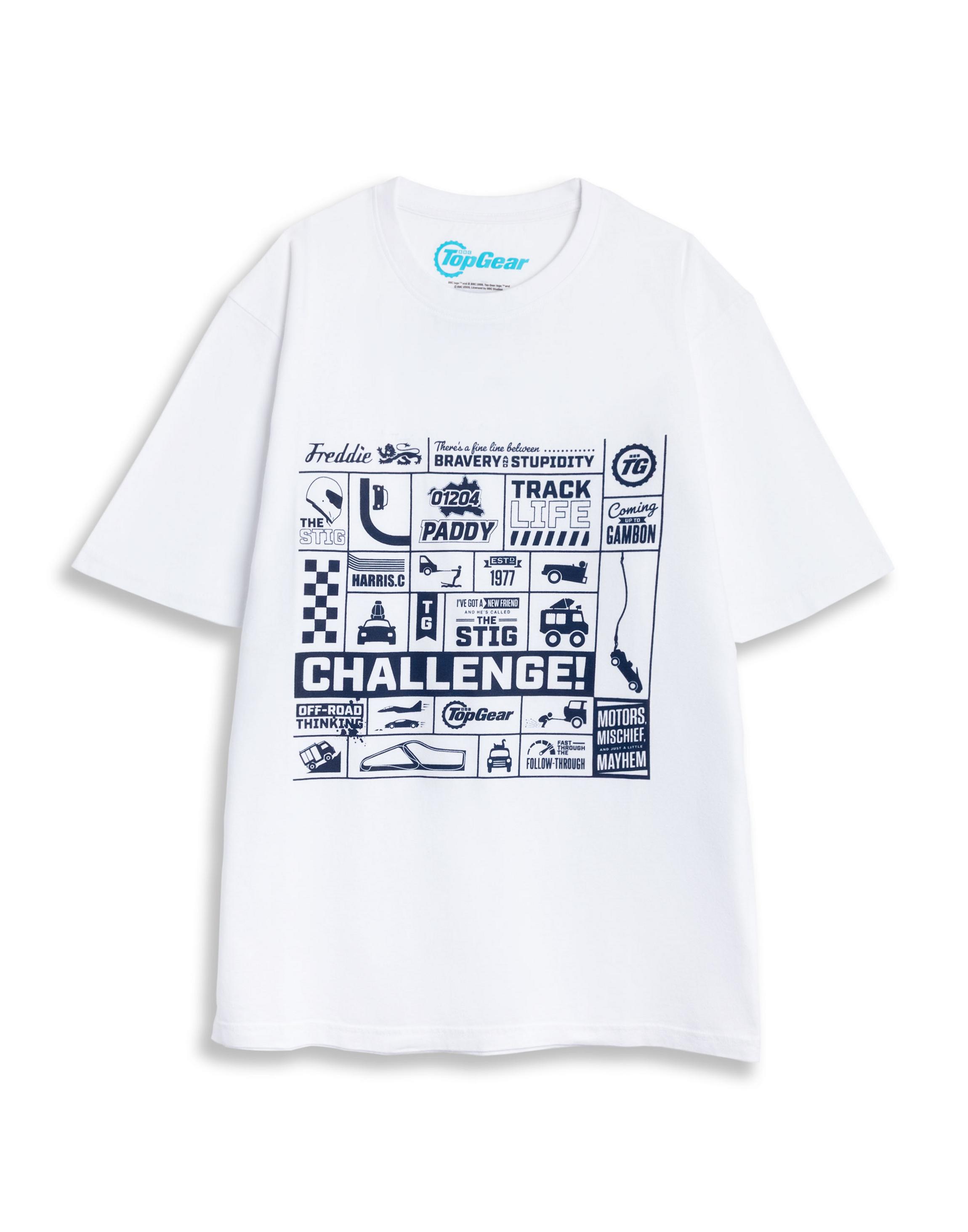 Off White Top Gear Graphic T-Shirt, Image 1 of 6