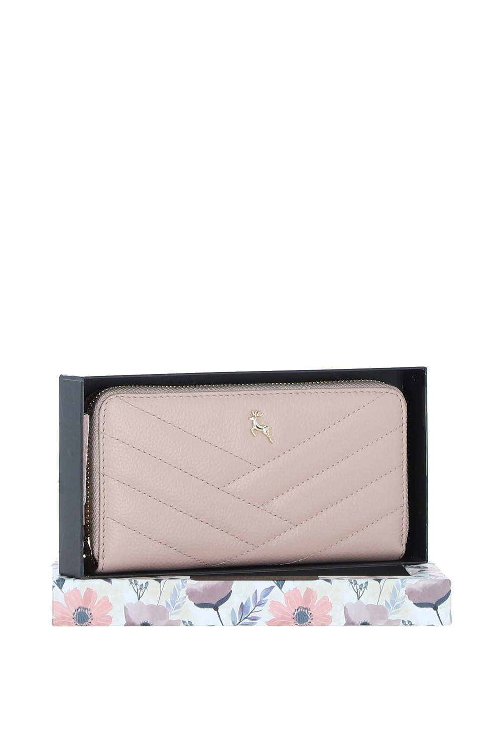 Beige 'Seraphina' Real Leather Purse with RFID-Protection, Image 2 of 4