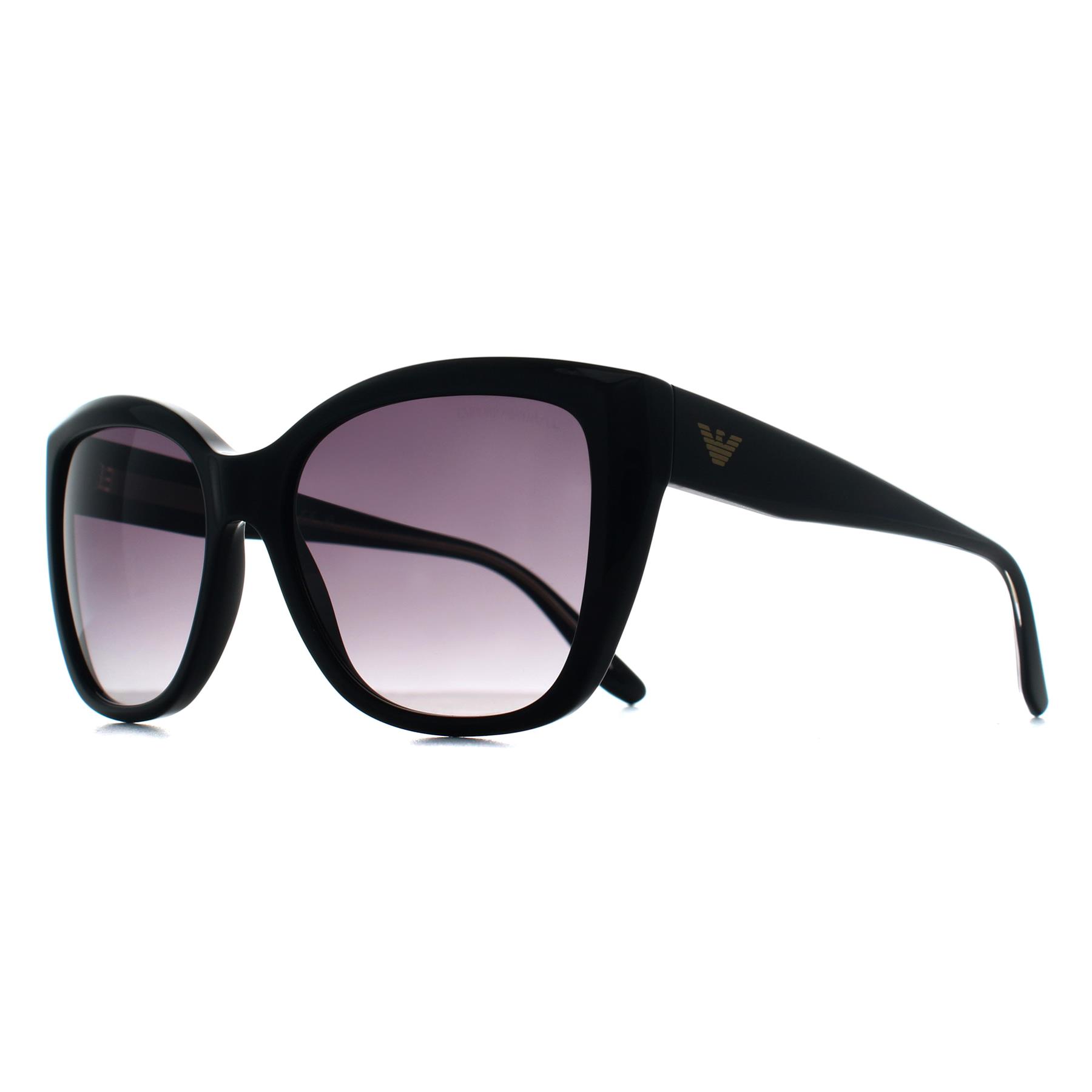 Black Emporio Armani Black Cat Eye Black Grey Gradient EA4198, Image 2 of 3