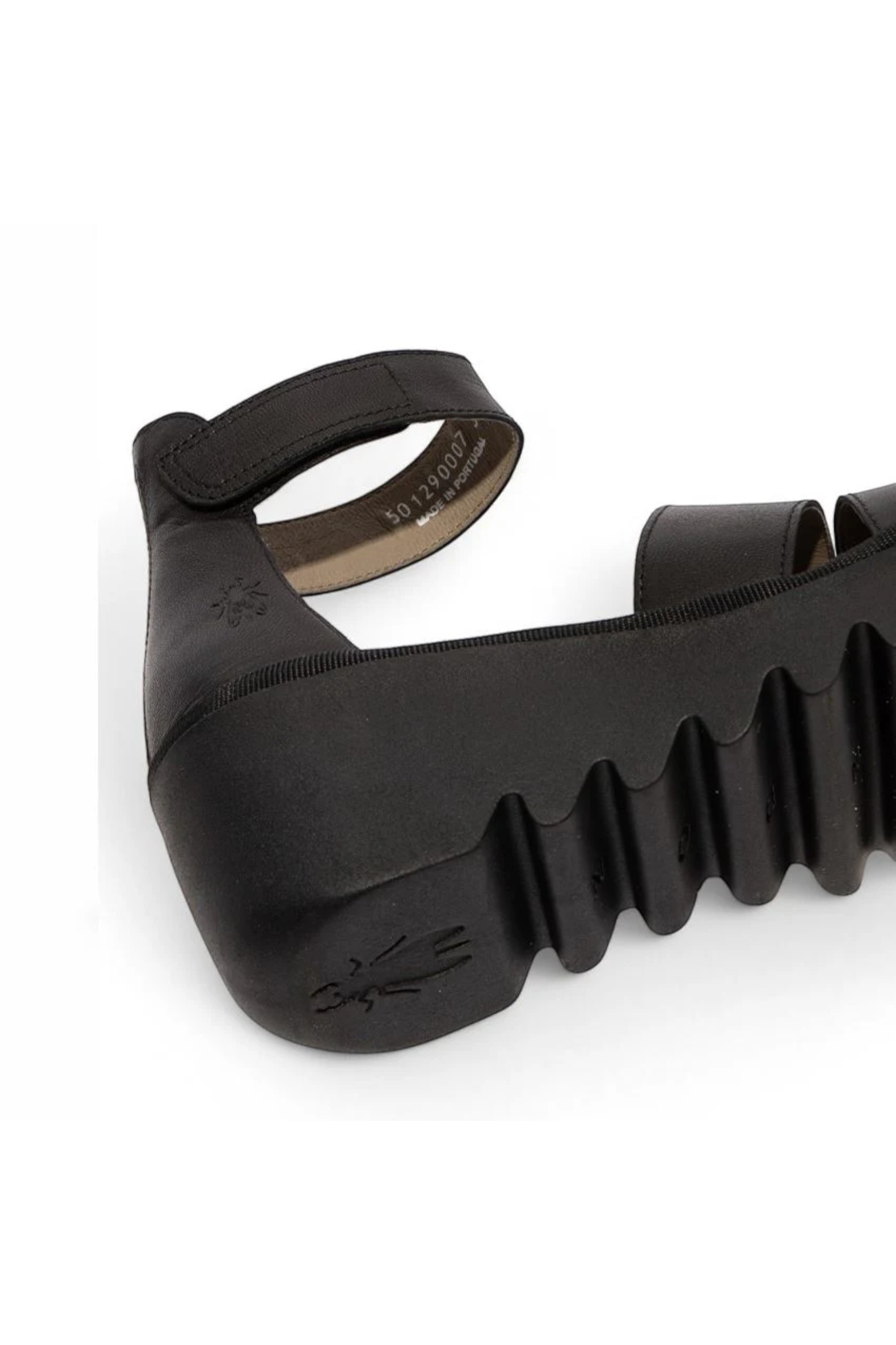 Black Womens Stylish Wedge Sandals-BONO290FLY, Image 5 of 5