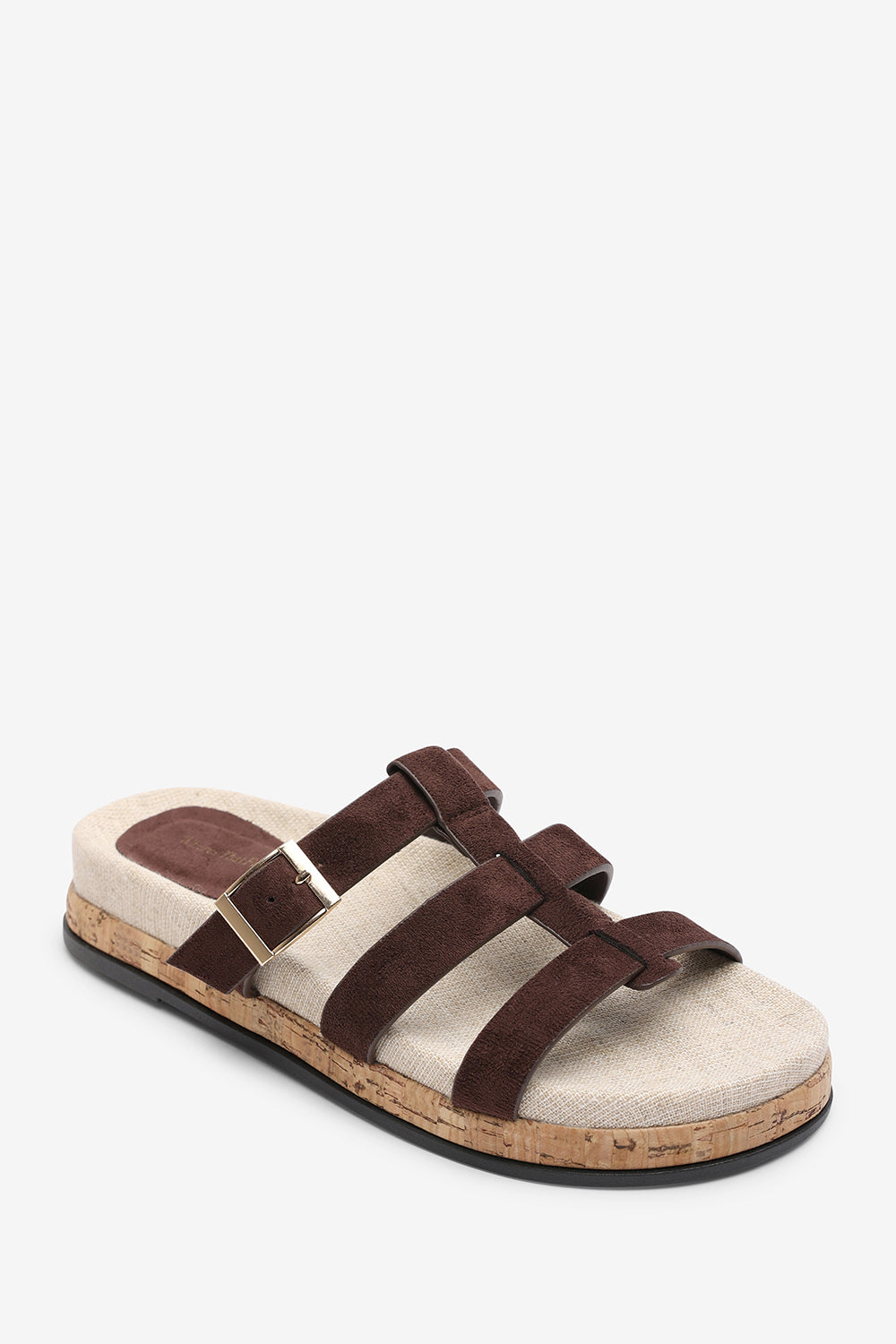 Dark Brown Bambi Multi Strap Footbed Sandal, Image 1 of 6