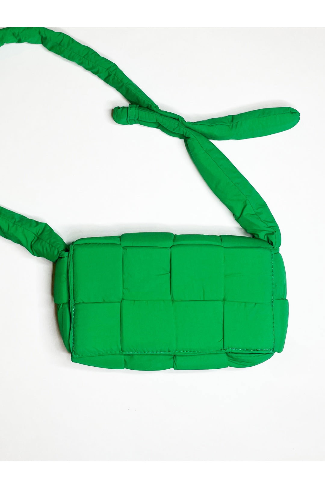 Green Soft Woven Pillow Shoulder Bag, Image 2 of 2