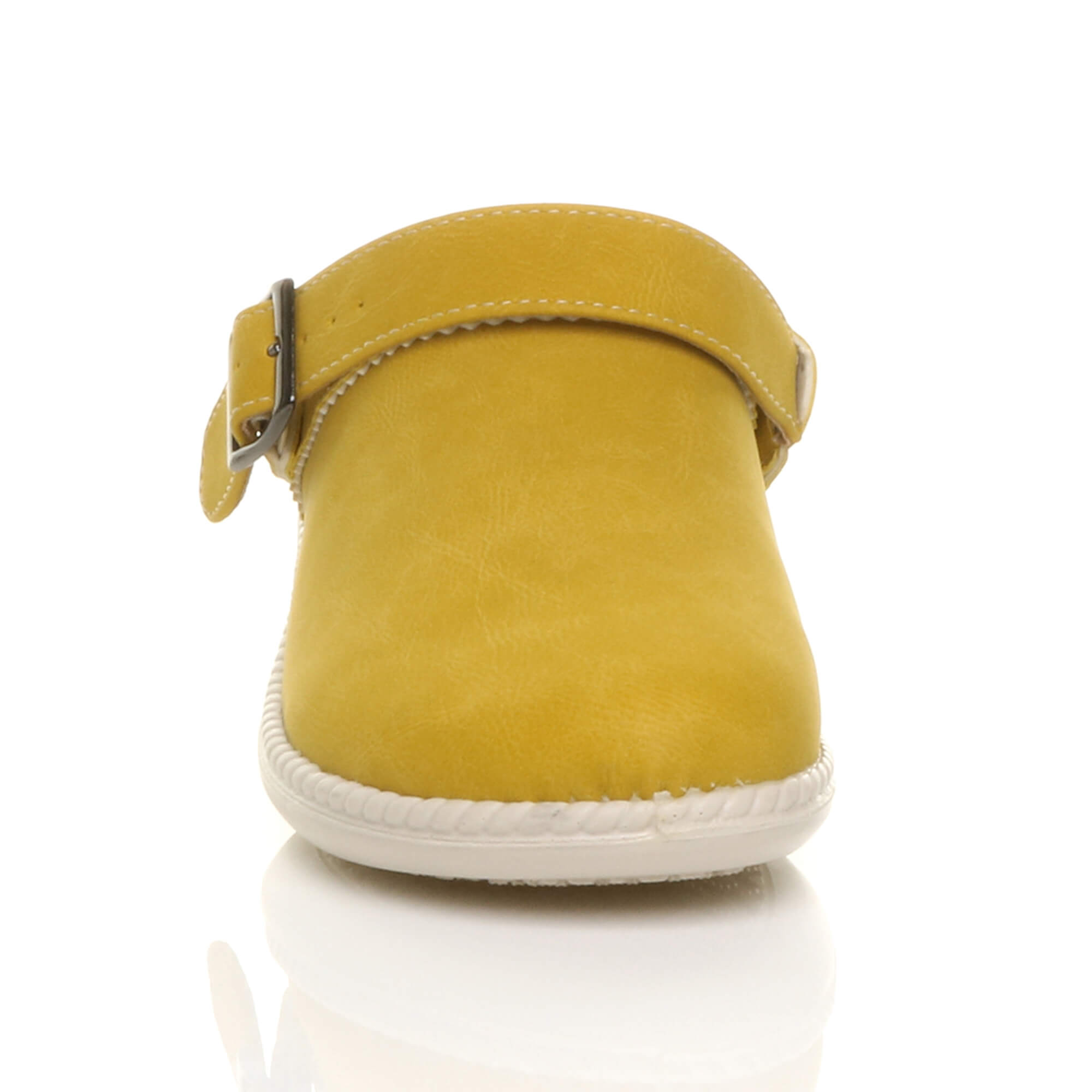 Pale Green AJVANI Pale Green Low Wedge Slingback Clogs Mules, Image 6 of 6