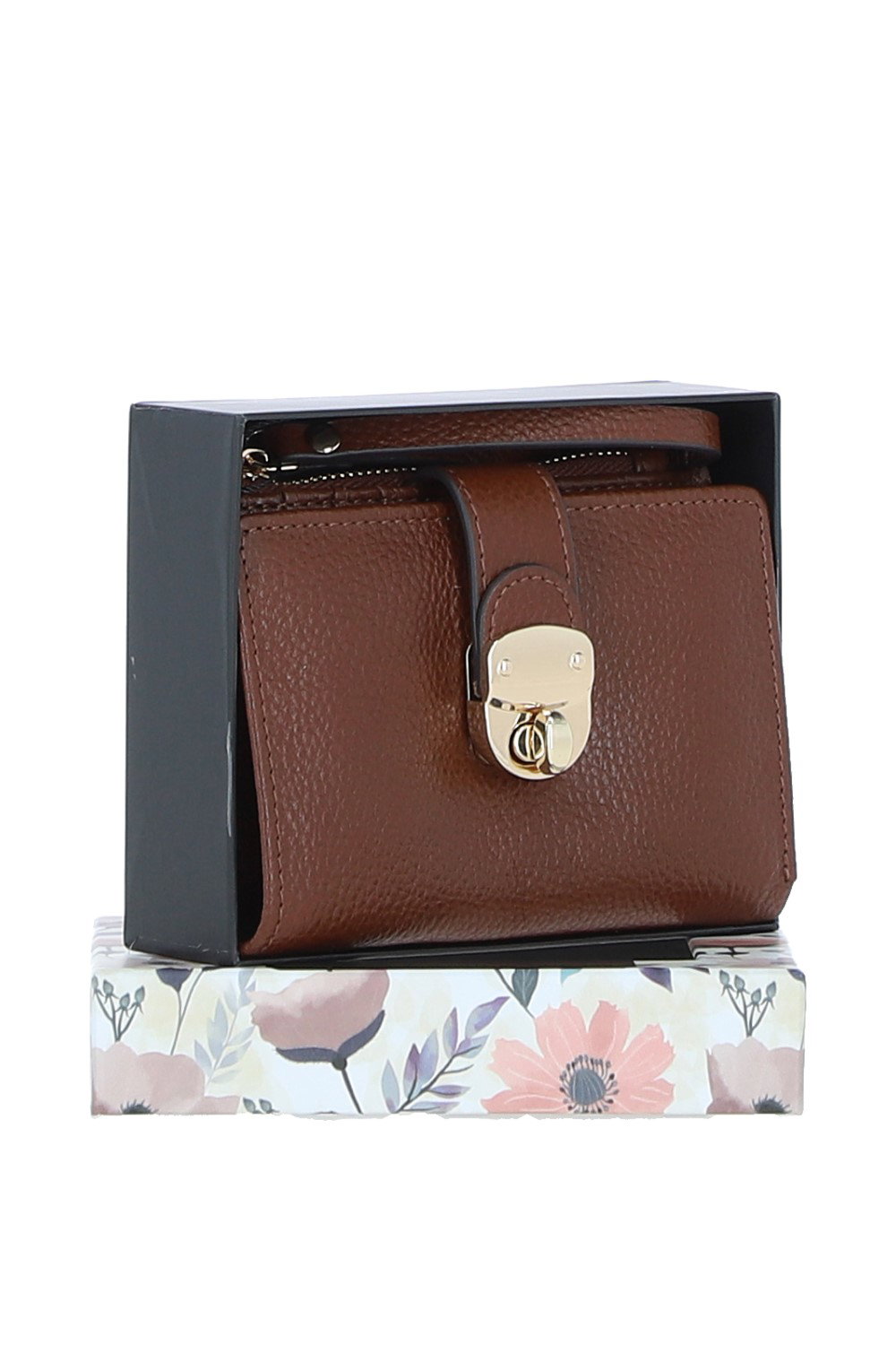 Tan 'Amarella' Real Leather Purse, Image 2 of 4