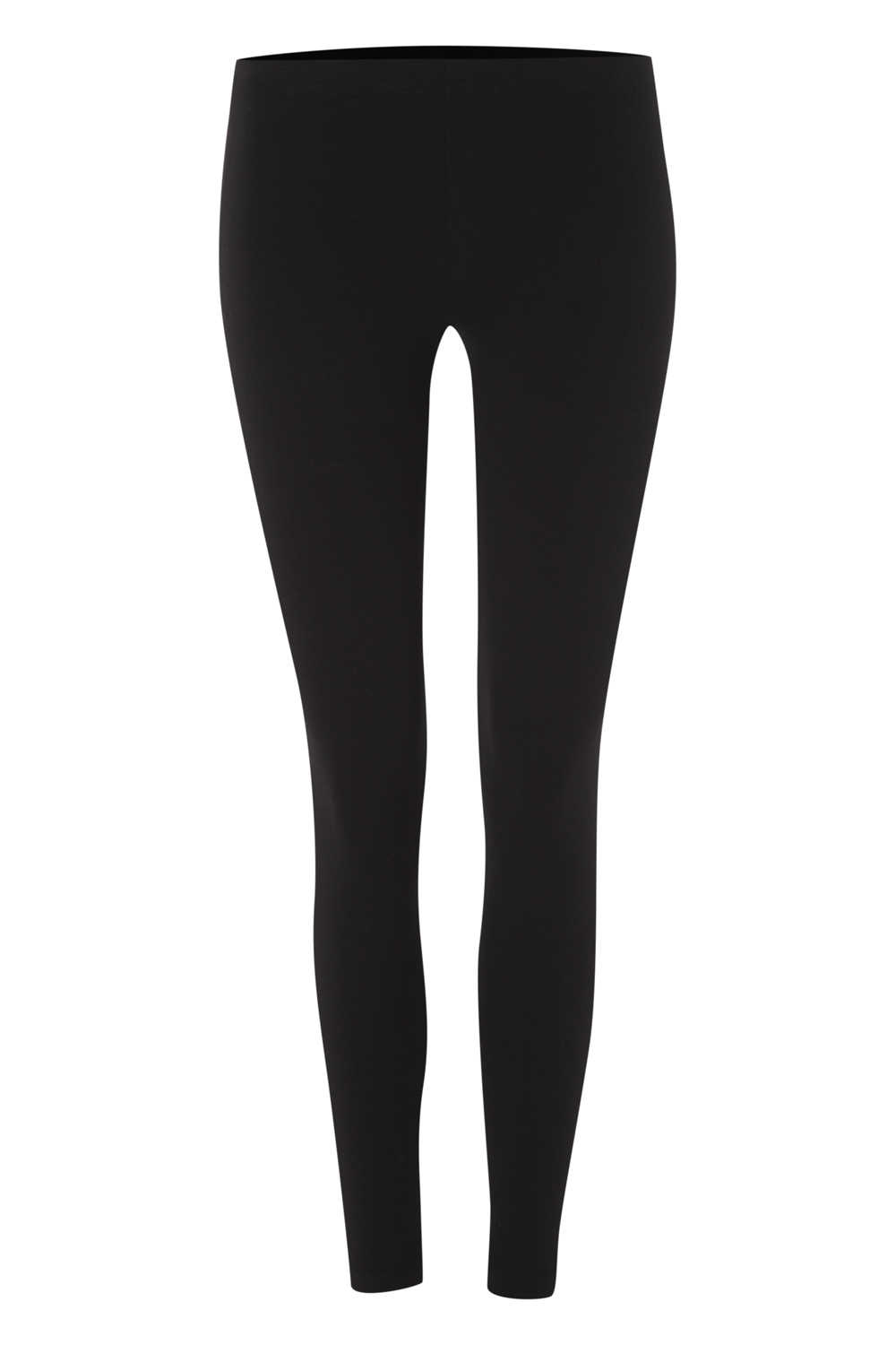 Black Plain Basic Leggings, Image 1 of 5