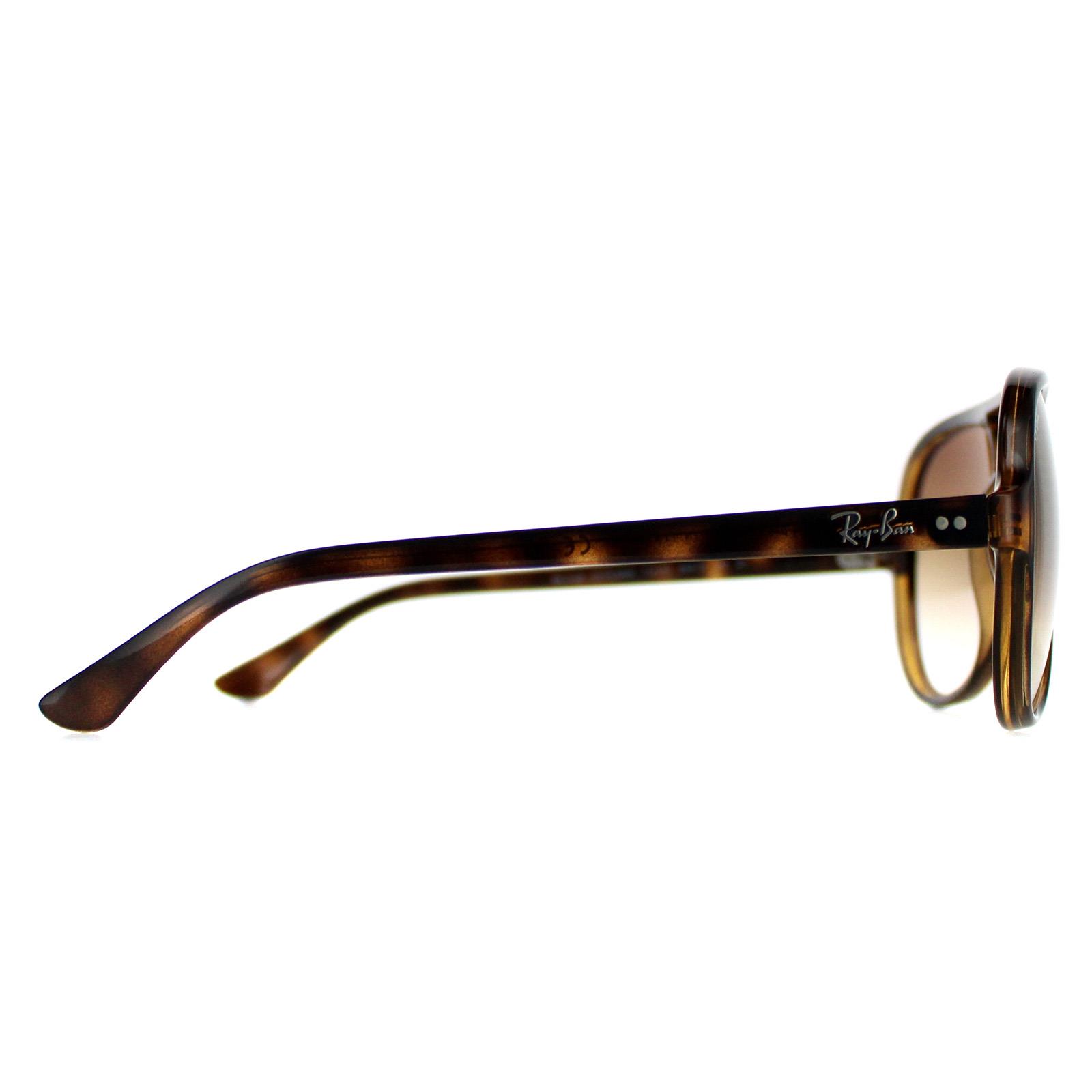 Brown Aviator Light Havana Brown Gradient Cats 5000 4125 Sunglasses, Image 4 of 4