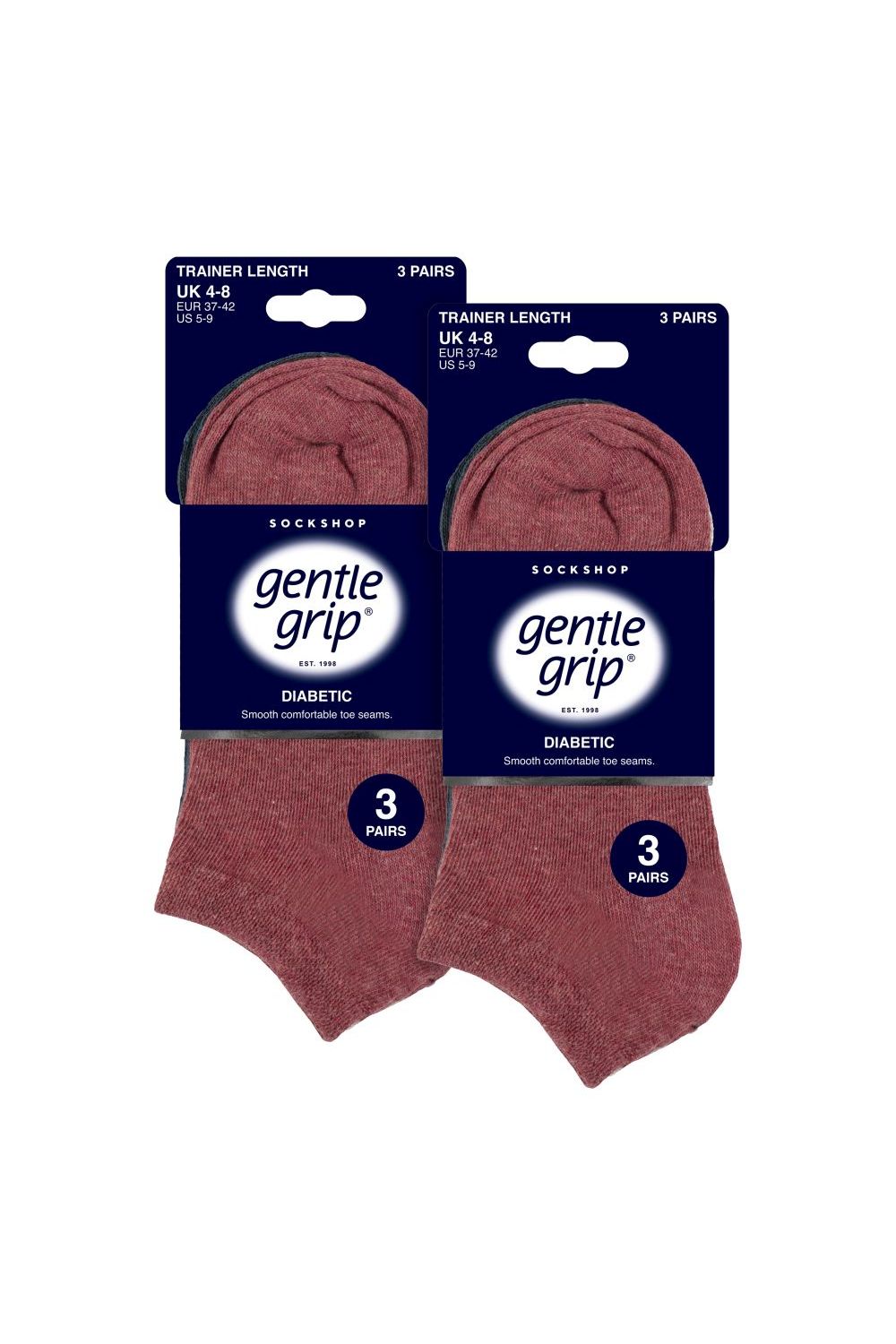 Coral 6 Pack Trainer Cotton Rich Socks, Image 2 of 4