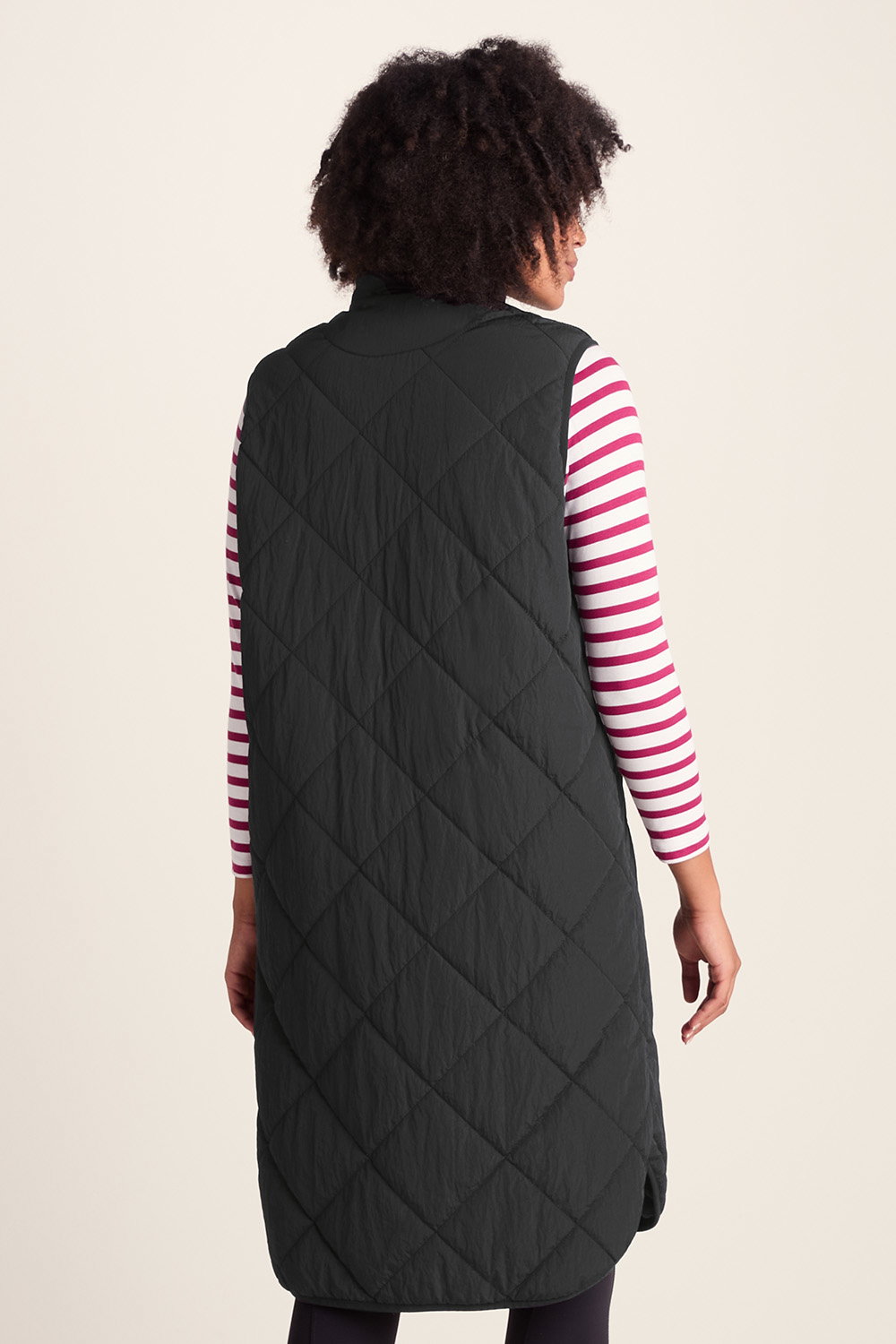 Black Anda Shower Resistant Insulated Gilet, Image 3 of 6