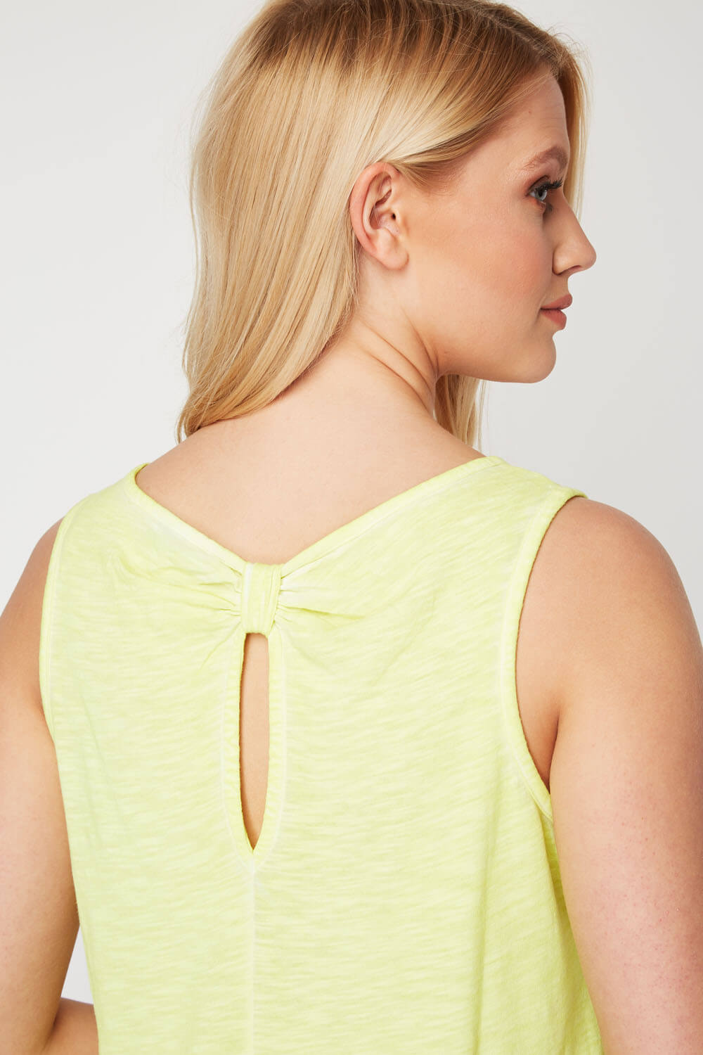 Lime Bow Back Vest Top, Image 5 of 5