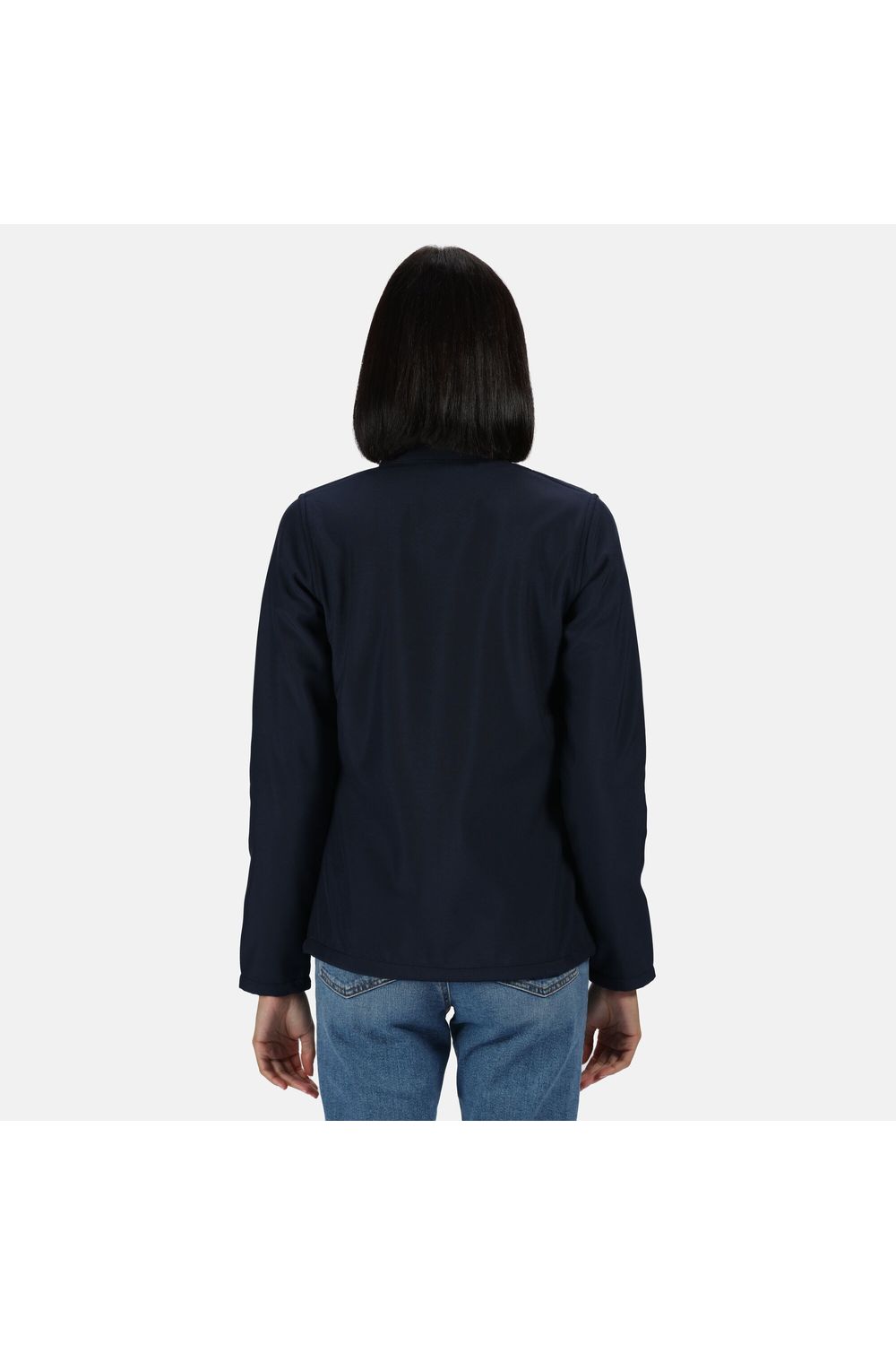Navy Printable Soft Shell Jacket, Image 4 of 4