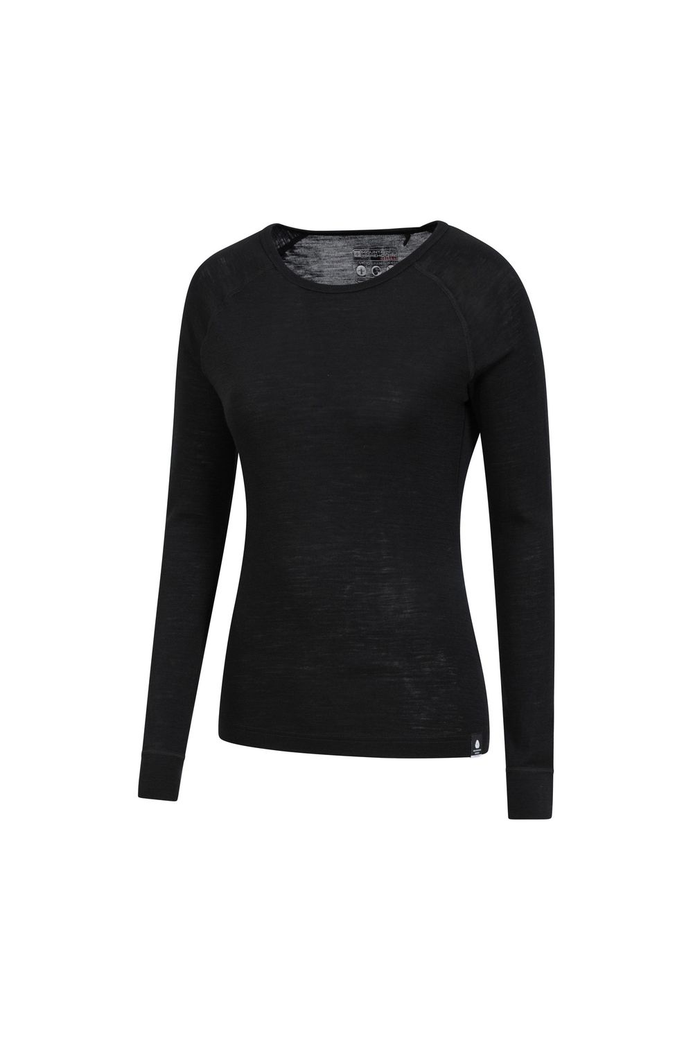 Black Merino Wool Base Layer Top 2 Pack, Image 3 of 4