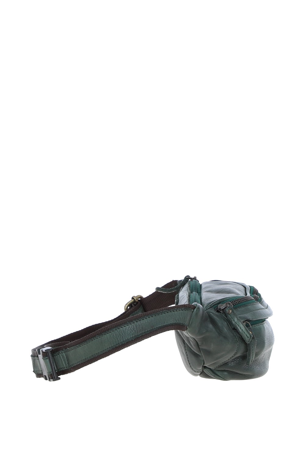 Green Ashwood Leather Green Real Leather Unisex Bum Bag, Image 5 of 5