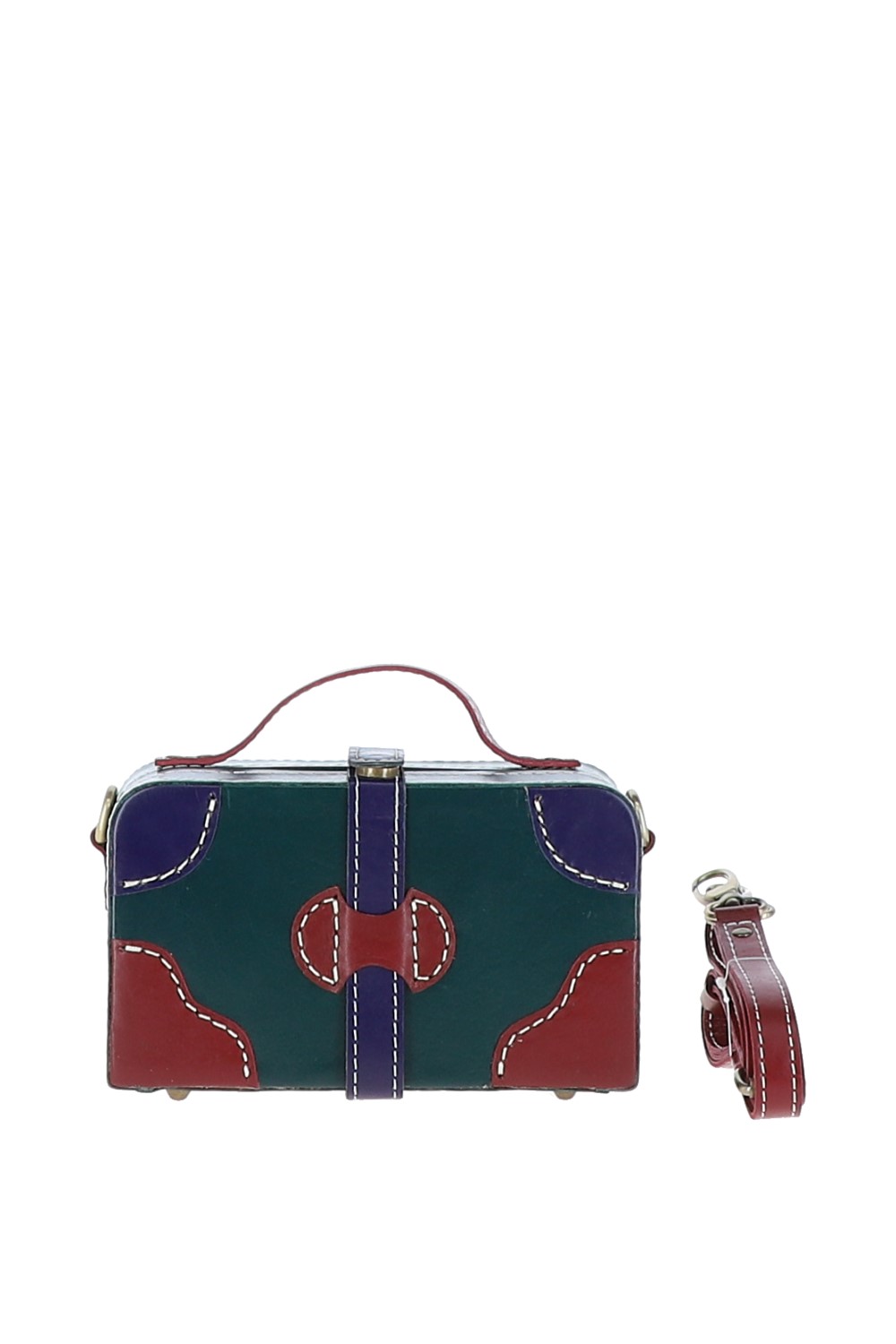 Green 'Adelaide' Leather Shoulder Bag, Image 3 of 4