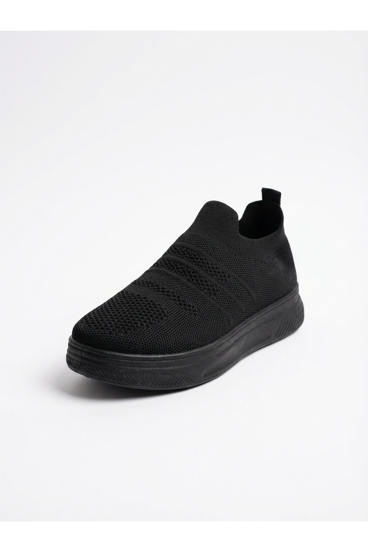 Black iKrush Black Grace Knit Slip On Trainers, Image 4 of 8