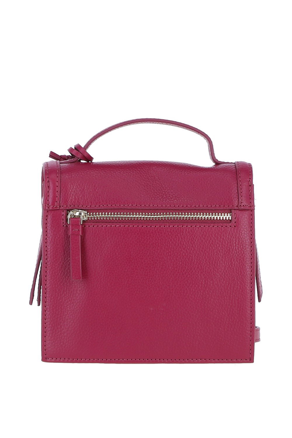 Raspberry Compact Handbag With Detachable Crossbody Strap, Image 3 of 4