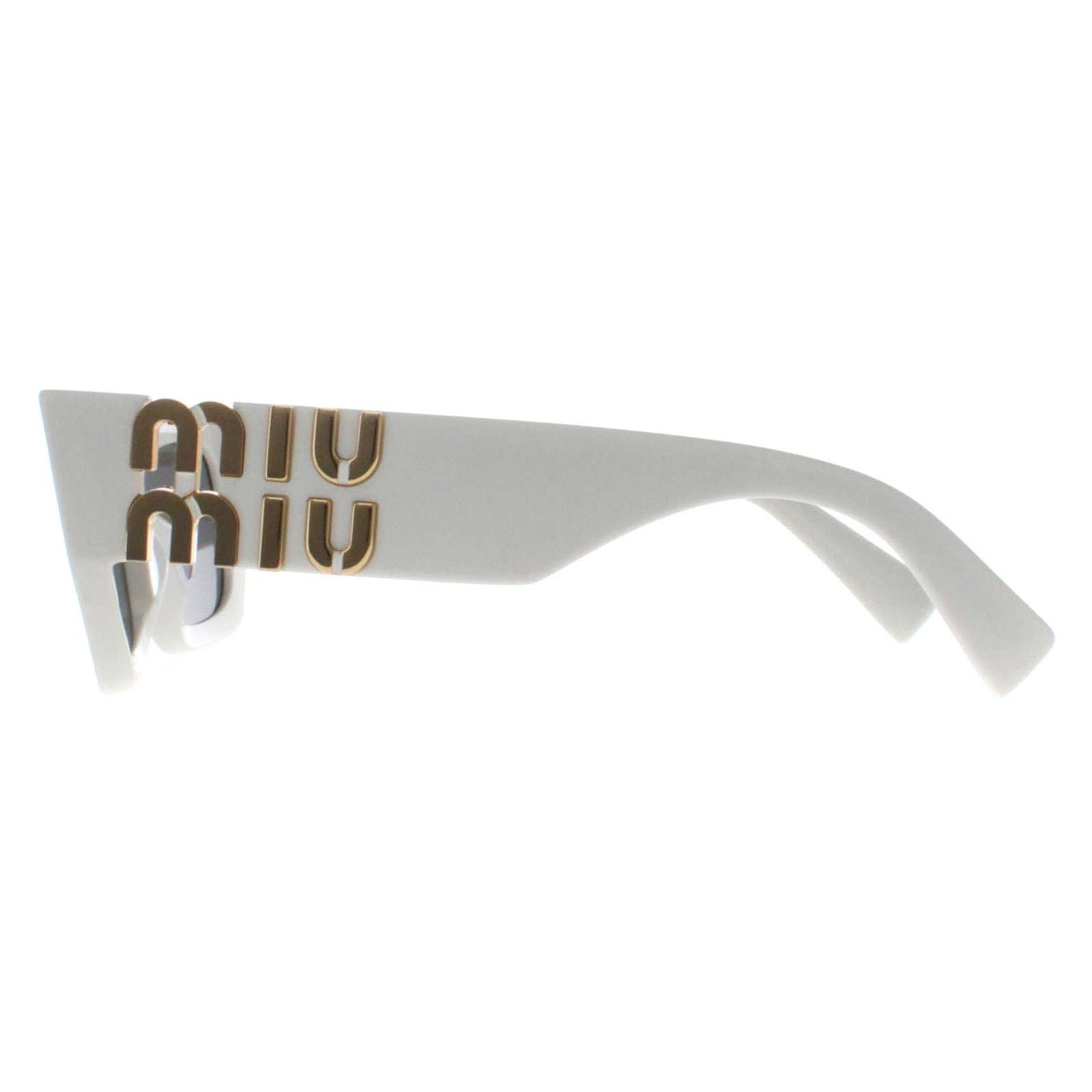 White Miu Miu White Rectangle White Dark Grey MU09WS, Image 3 of 4
