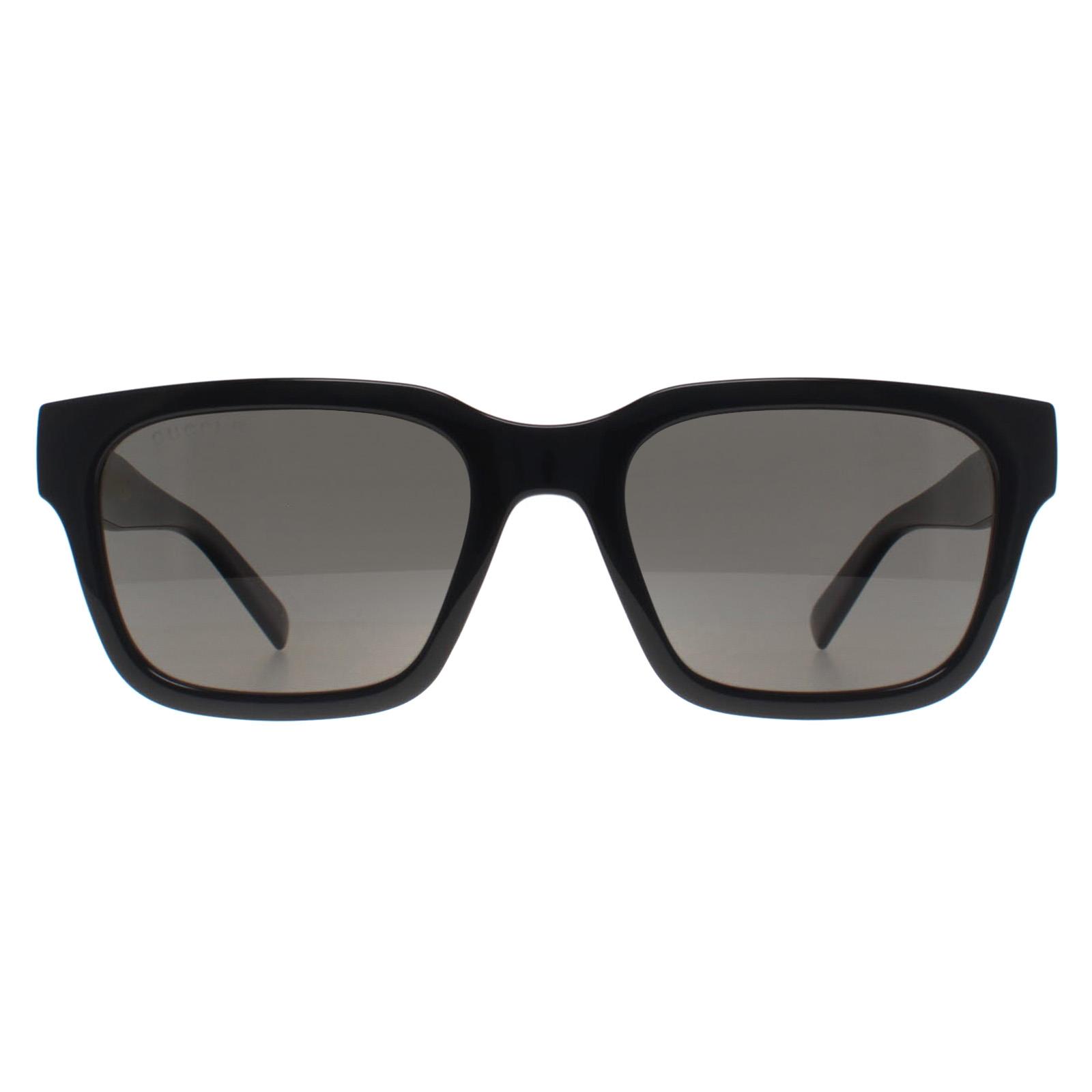 Black Square Shiny Black Grey Polarized GG1857S, Image 1 of 4