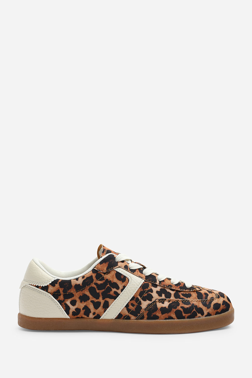 Brown Ensley Low Profile Panel Detailed Trainer, Image 2 of 6
